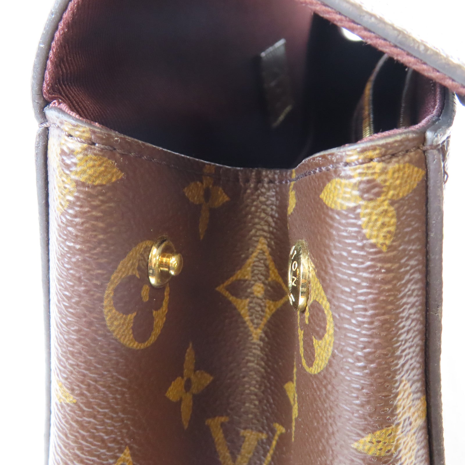 LOUIS VUITTON Monogram Cluny MM金扣手挽肩背兩用袋啡色
