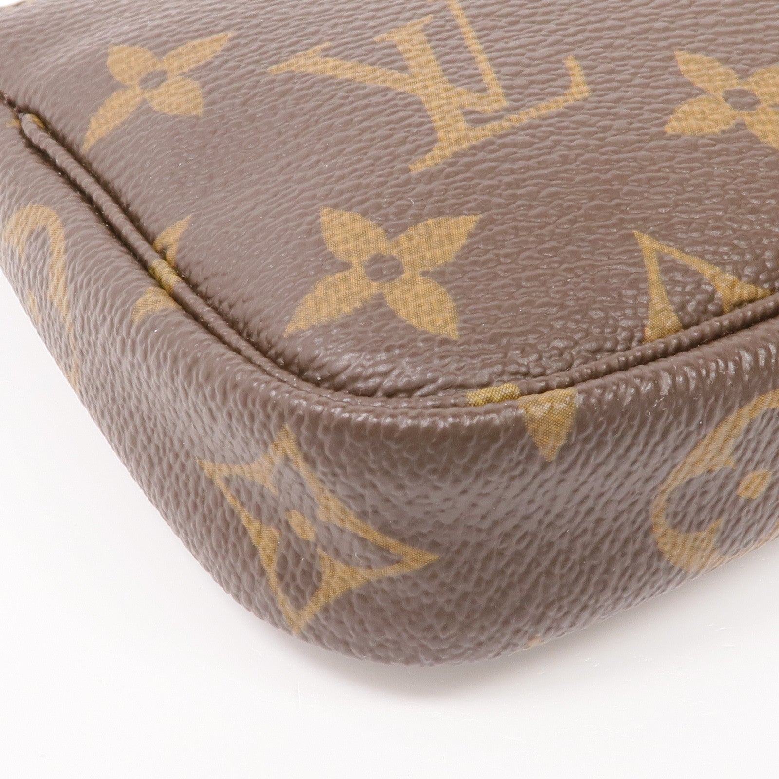 LOUIS VUITTON Monogram Mini Pochette Accessoires金扣手挽袋