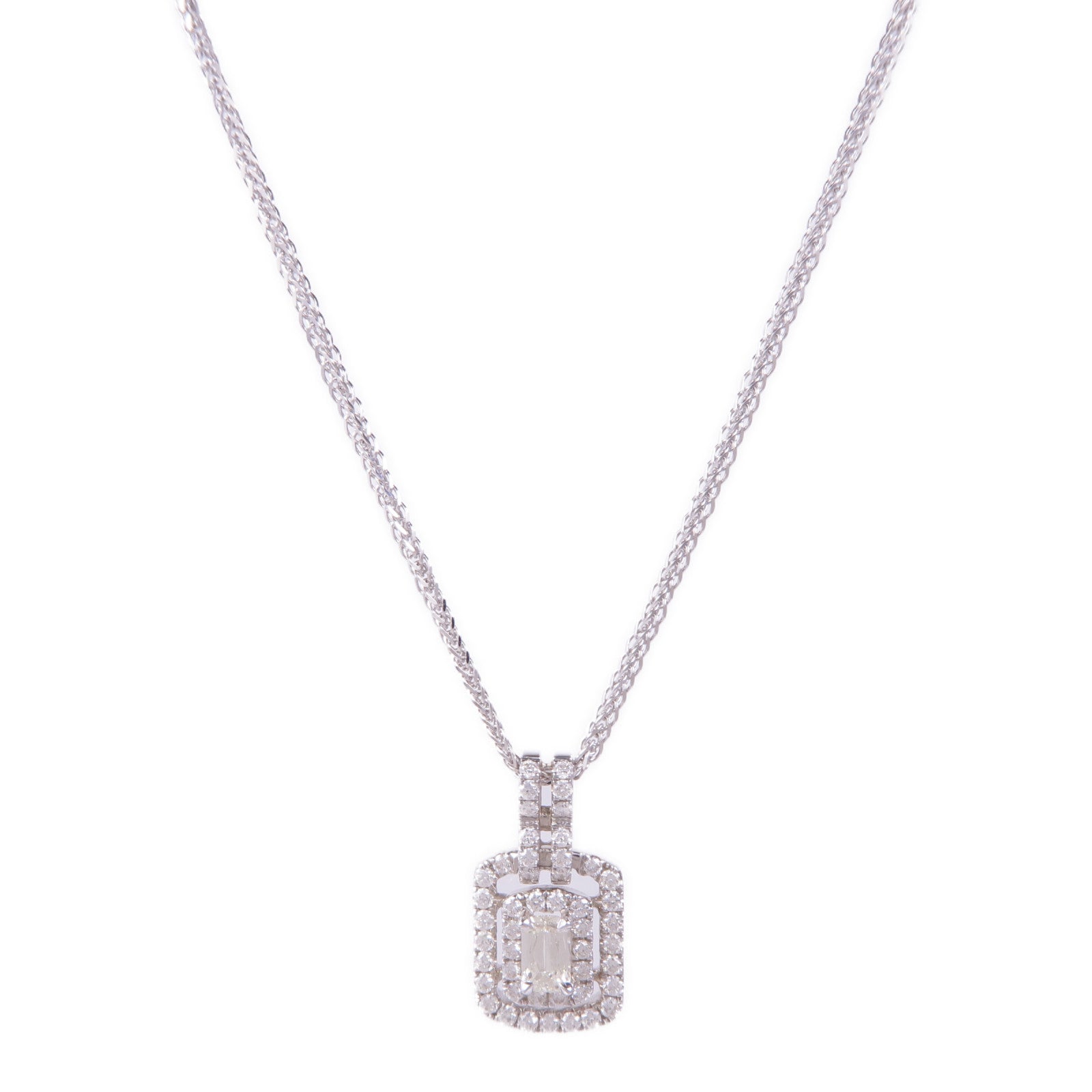 JEWELRY 18K白金Diamond Necklace鑽石項鍊