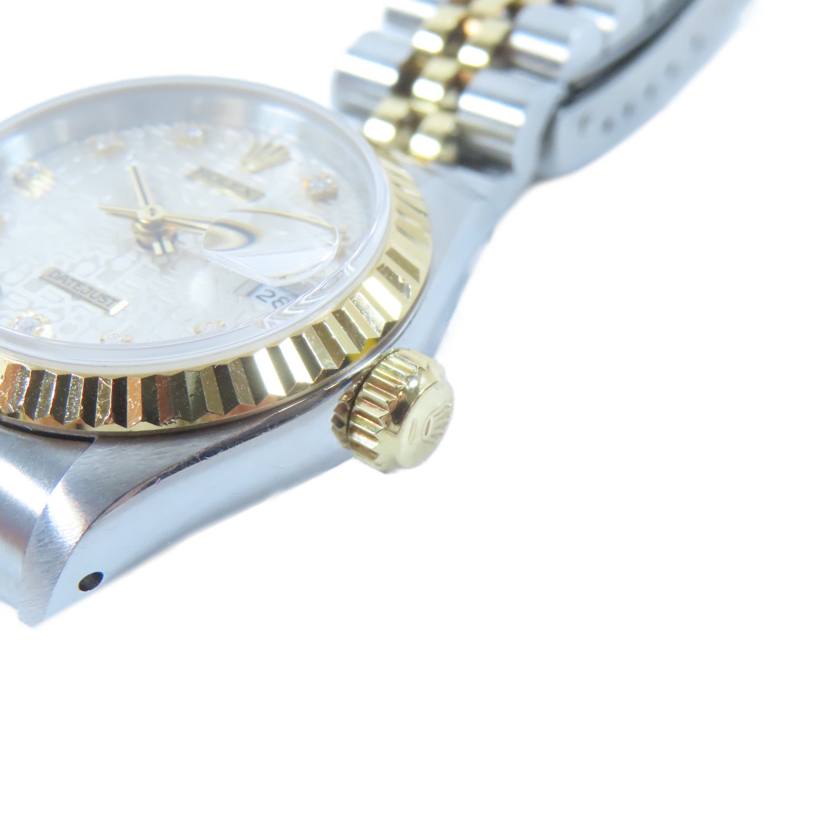 ROLEX Datejust不鏽鋼手錶自動機芯銀色