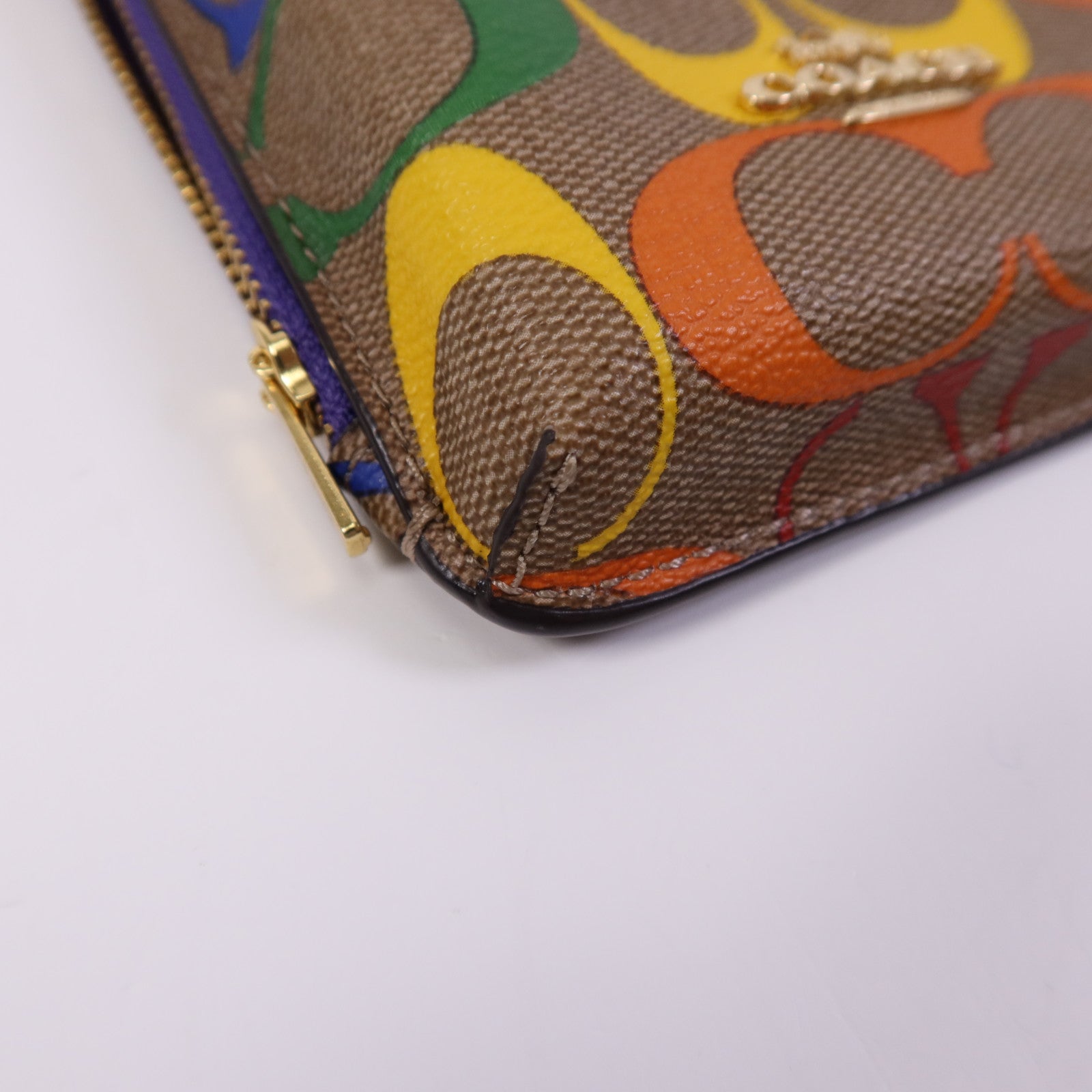COACH 帆布Phone Case金扣肩背袋