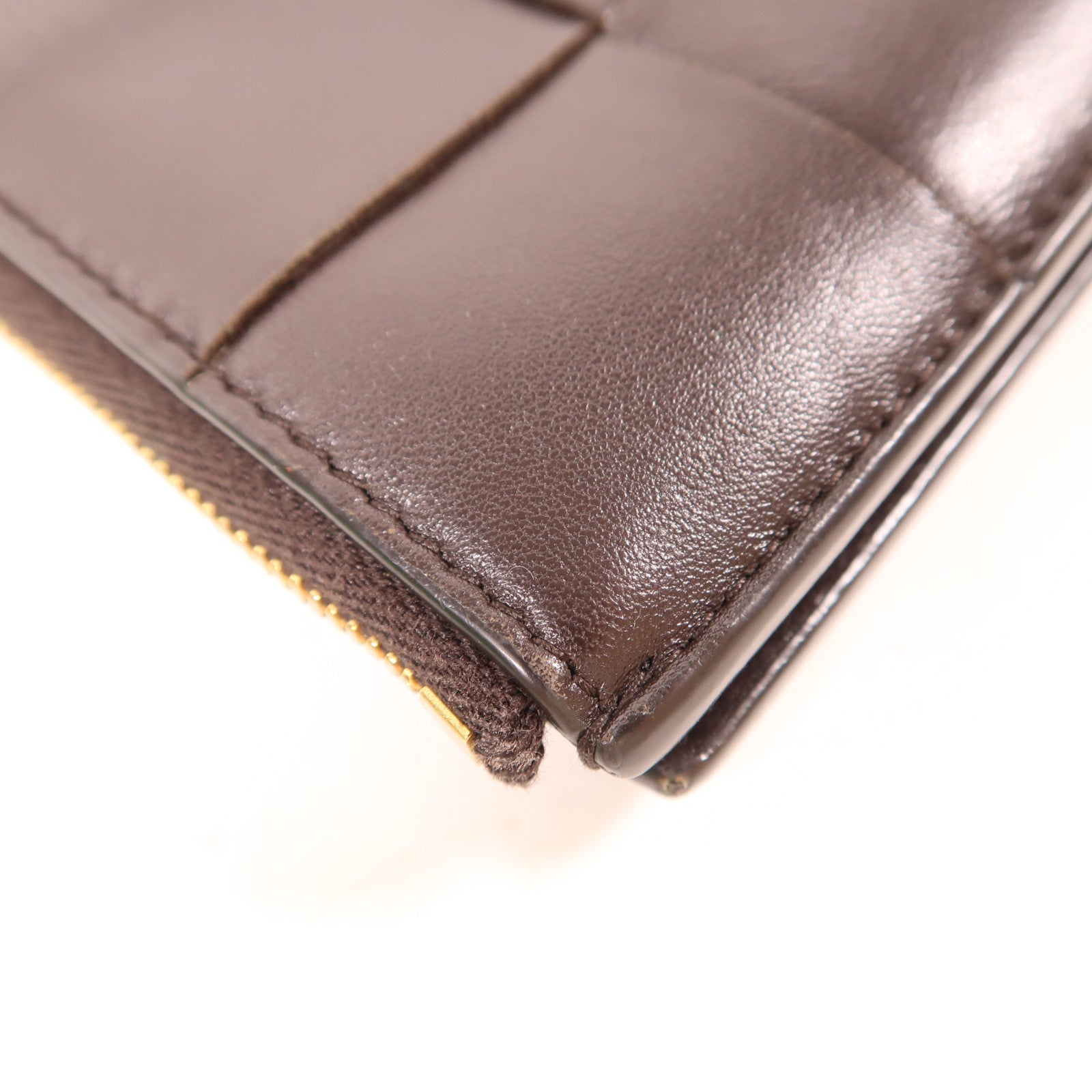 BOTTEGA VENETA 牛皮皮革Bi-Fold Wallet金扣錢包