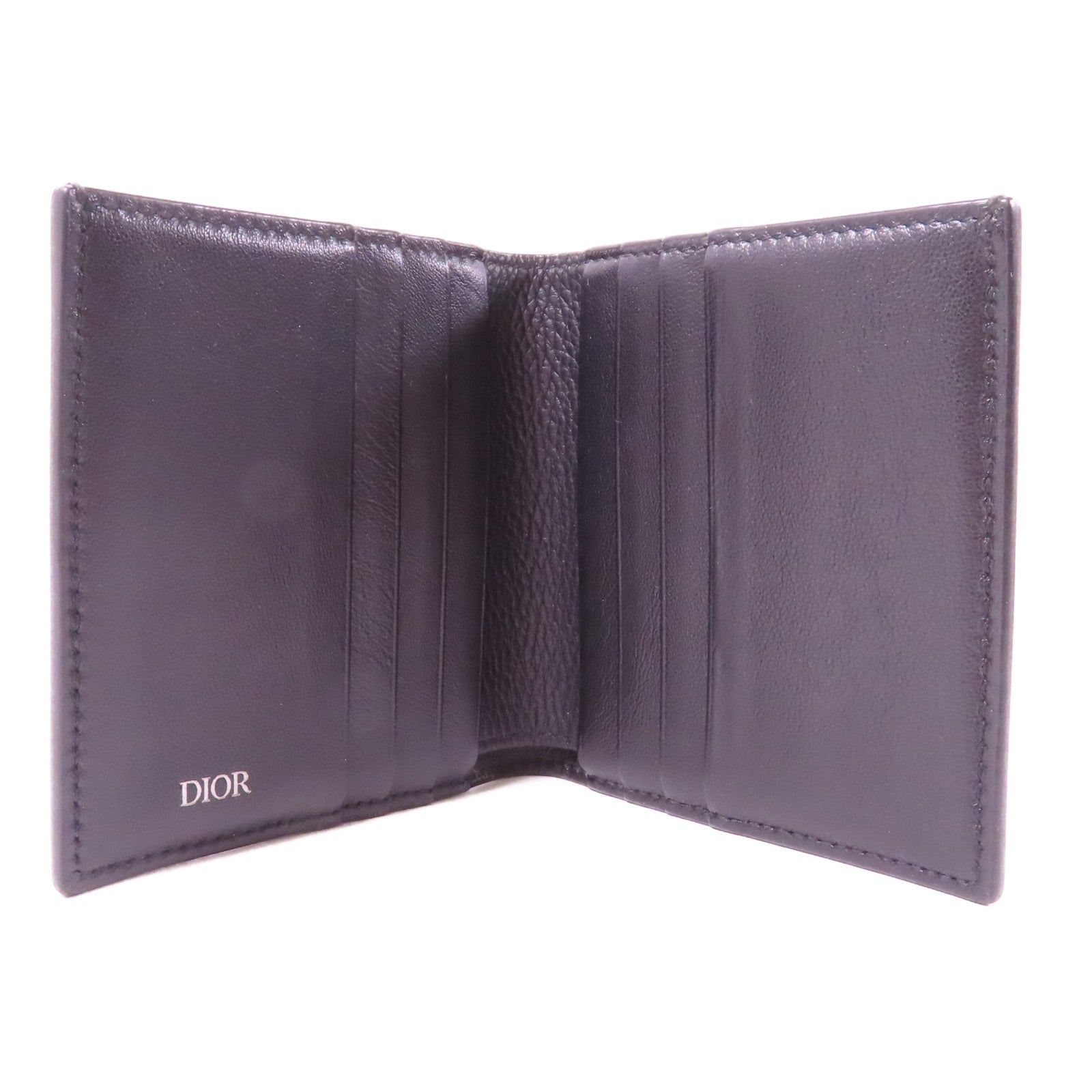 Dior 牛皮皮革Fold Wallet折疊錢包黑色