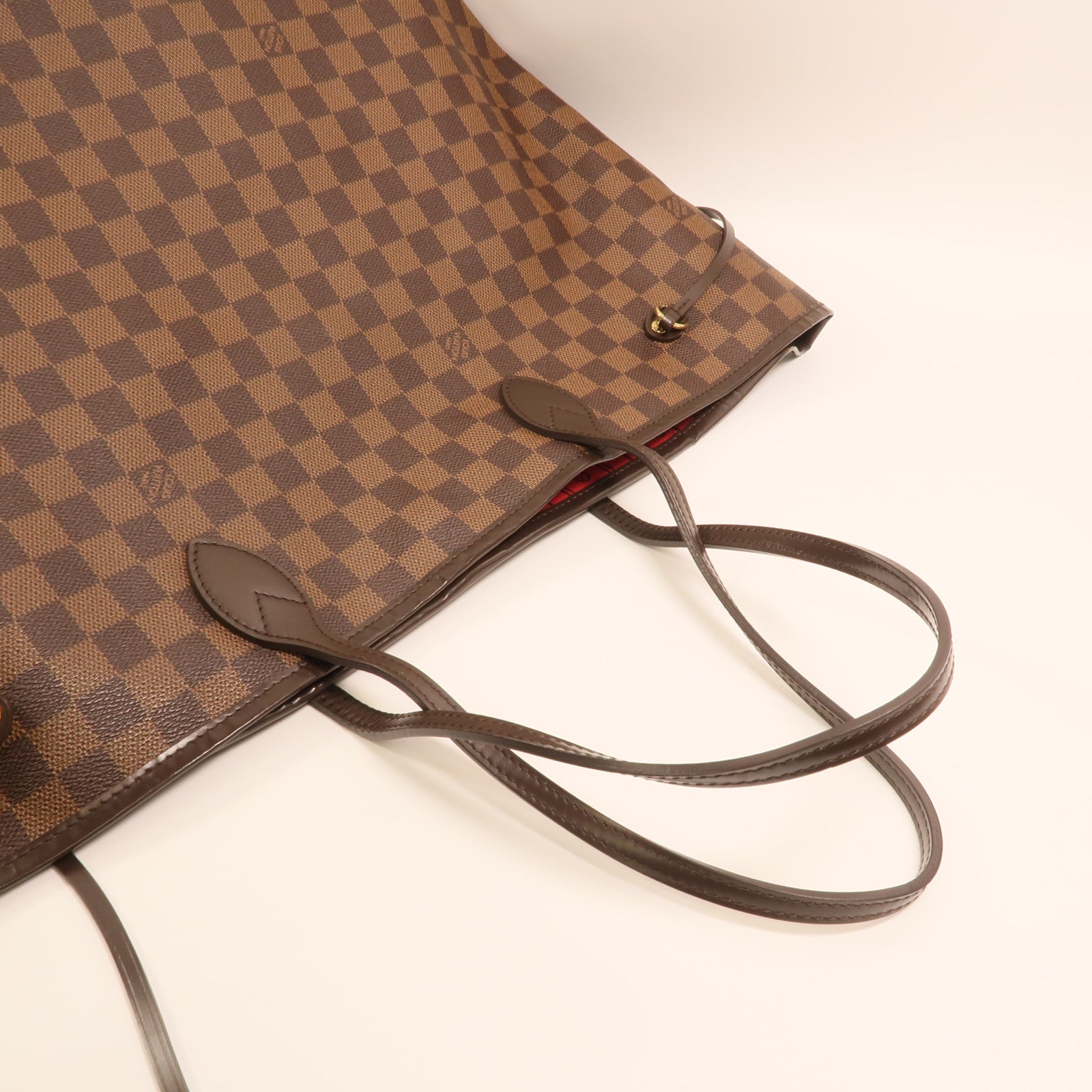 LOUIS VUITTON Damier Neverfull GM金扣肩背袋