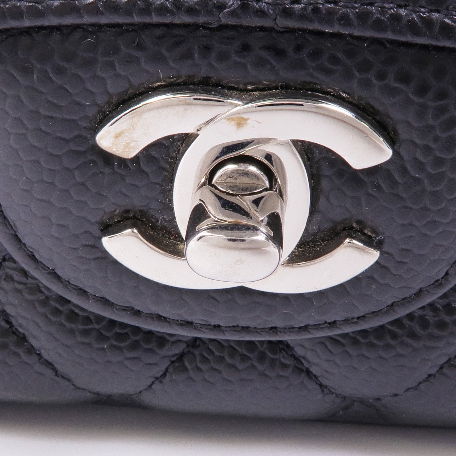 CHANEL 牛皮皮革Classic 25銀扣鏈帶肩背袋