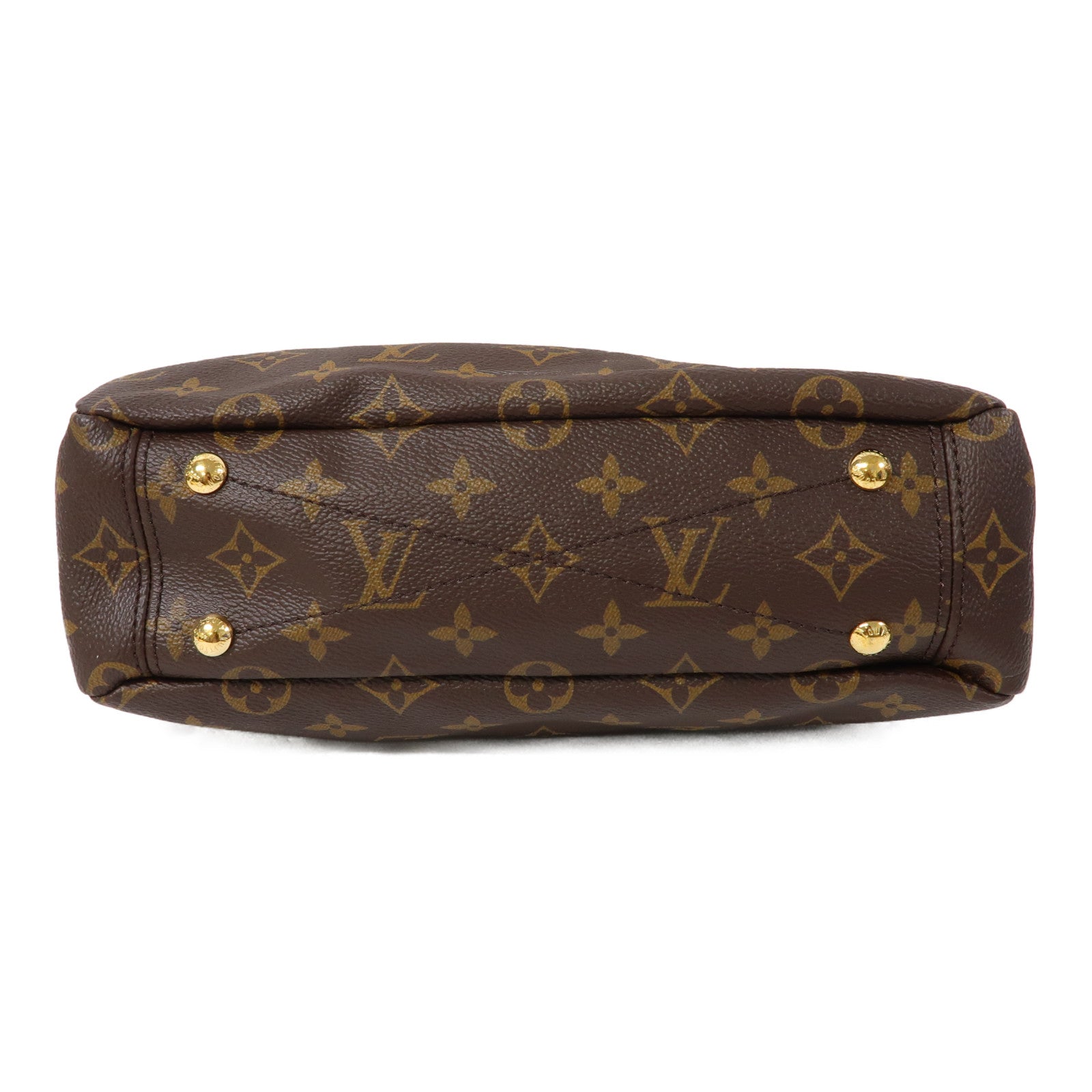 LOUIS VUITTON 【激減優惠】Monogram Pallas BB金扣手挽肩背兩用袋啡色
