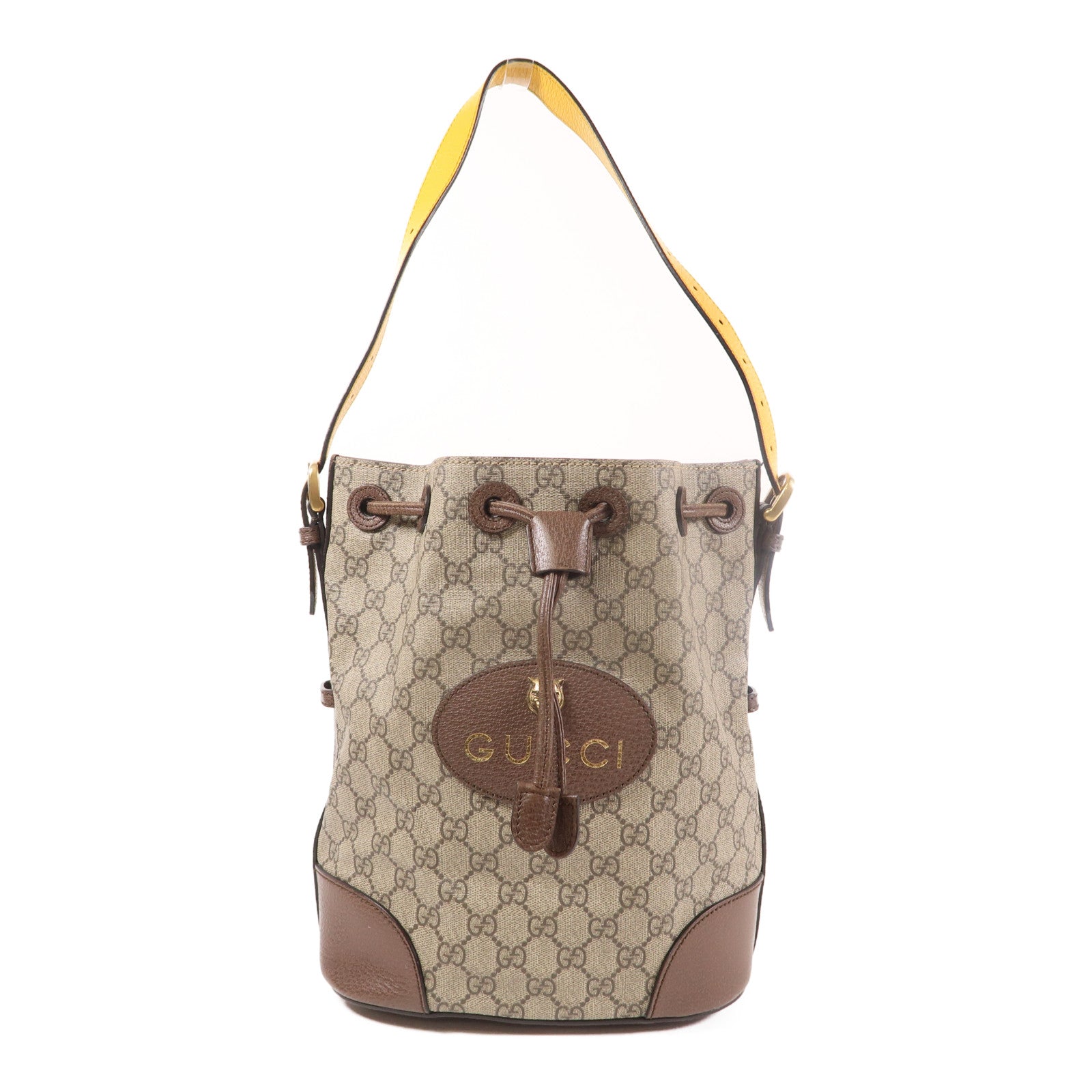GUCCI 塗層帆布Neo Vintage GG Supreme Backpack金扣肩背兩用袋
