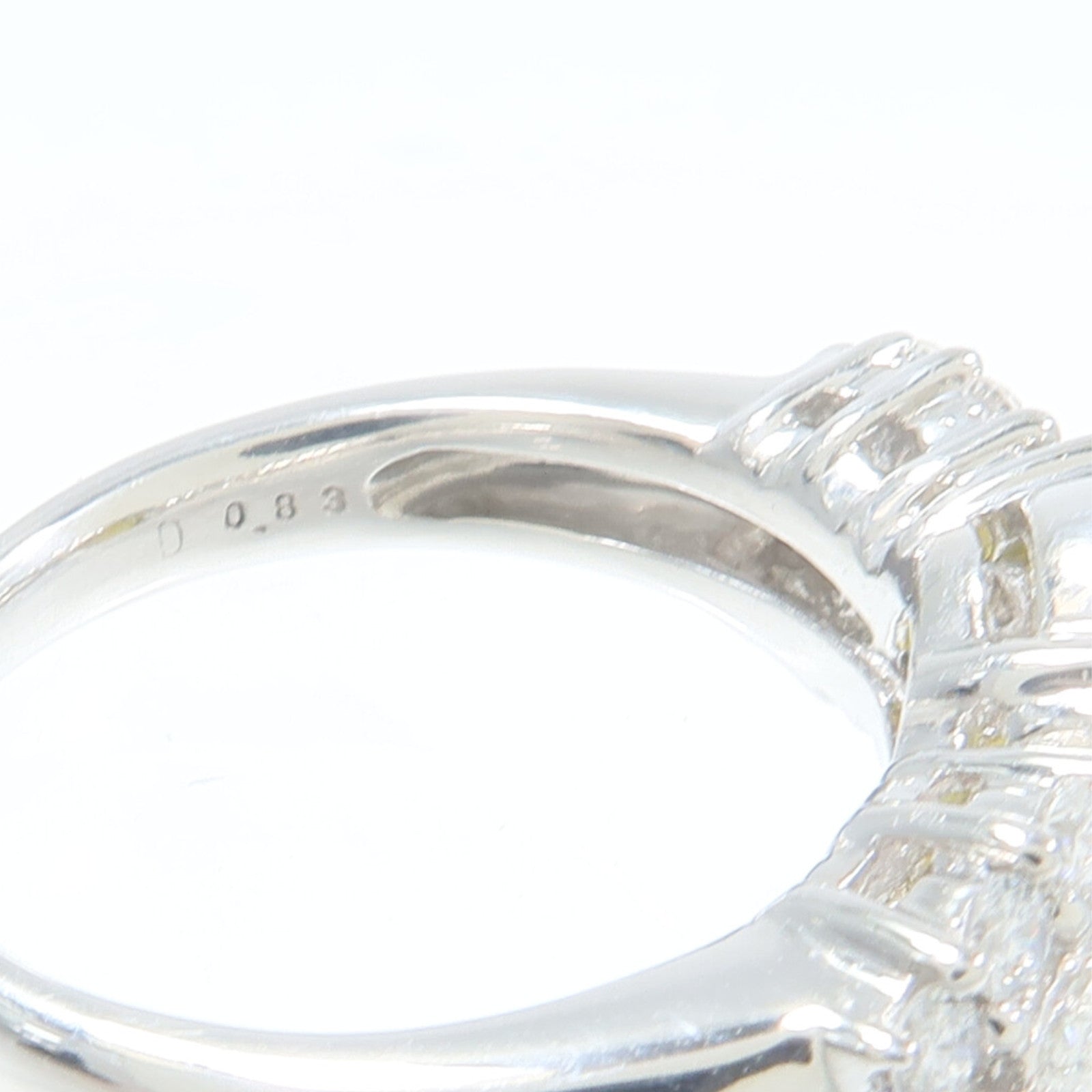 JEWELRY PT900鉑金Cat's Eye Diamond Ring貓眼石/鑽石戒指