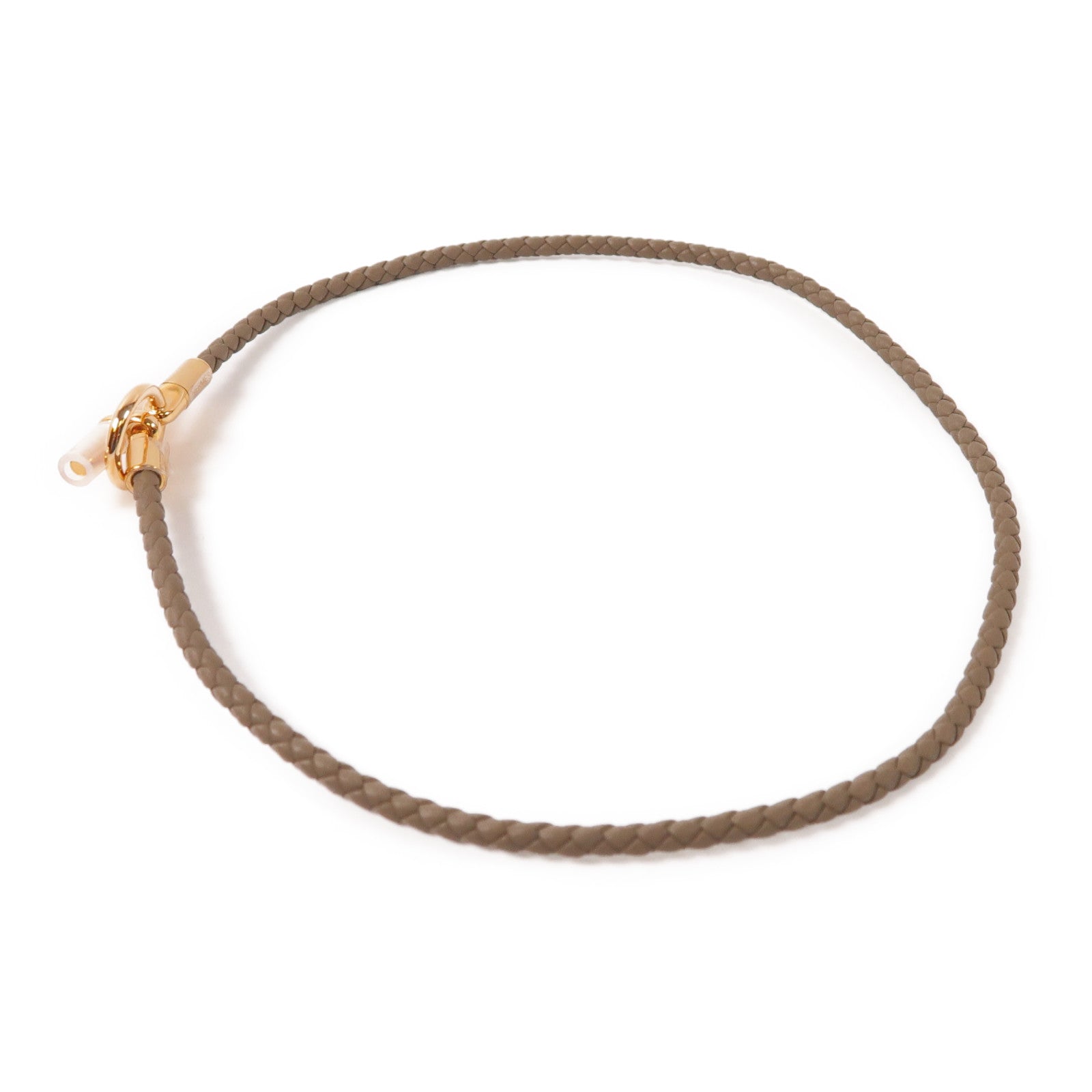HERMES 皮革Collier Glenan項鍊Khaki