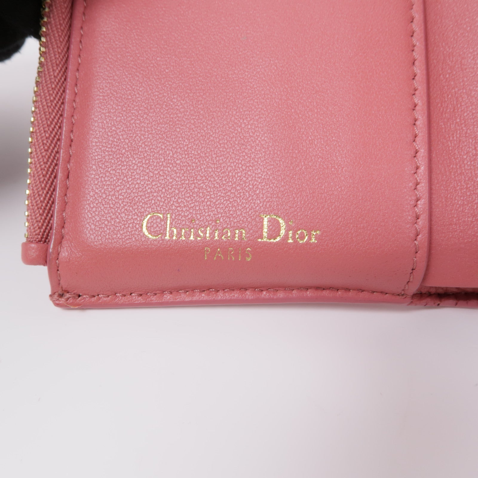 Dior 【激減優惠】牛皮皮革Wallet金扣錢包