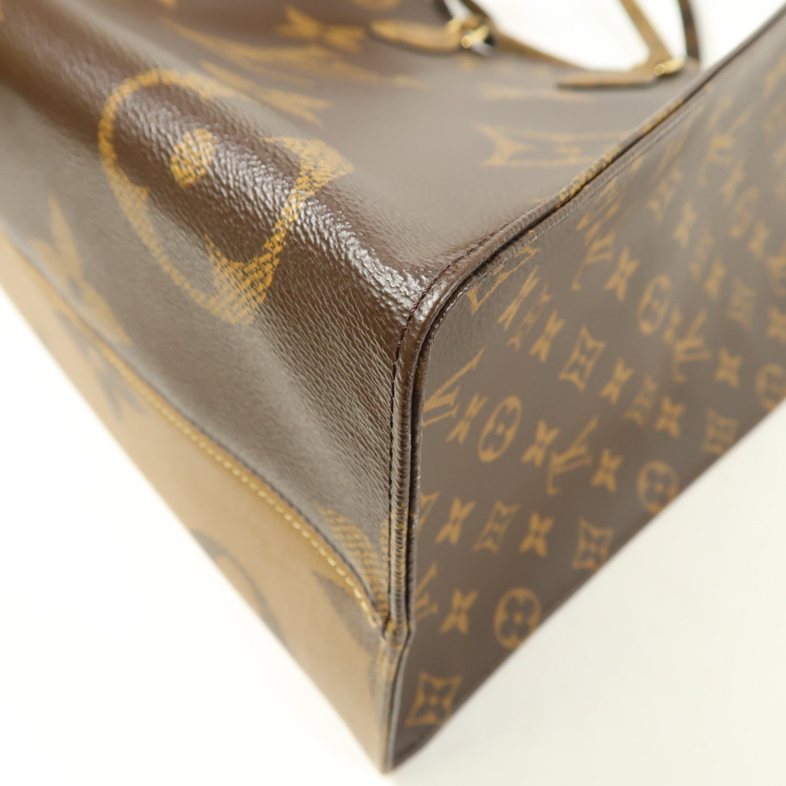 LOUIS VUITTON Monogram Giant OnTheGo GM金扣手挽肩背兩用袋