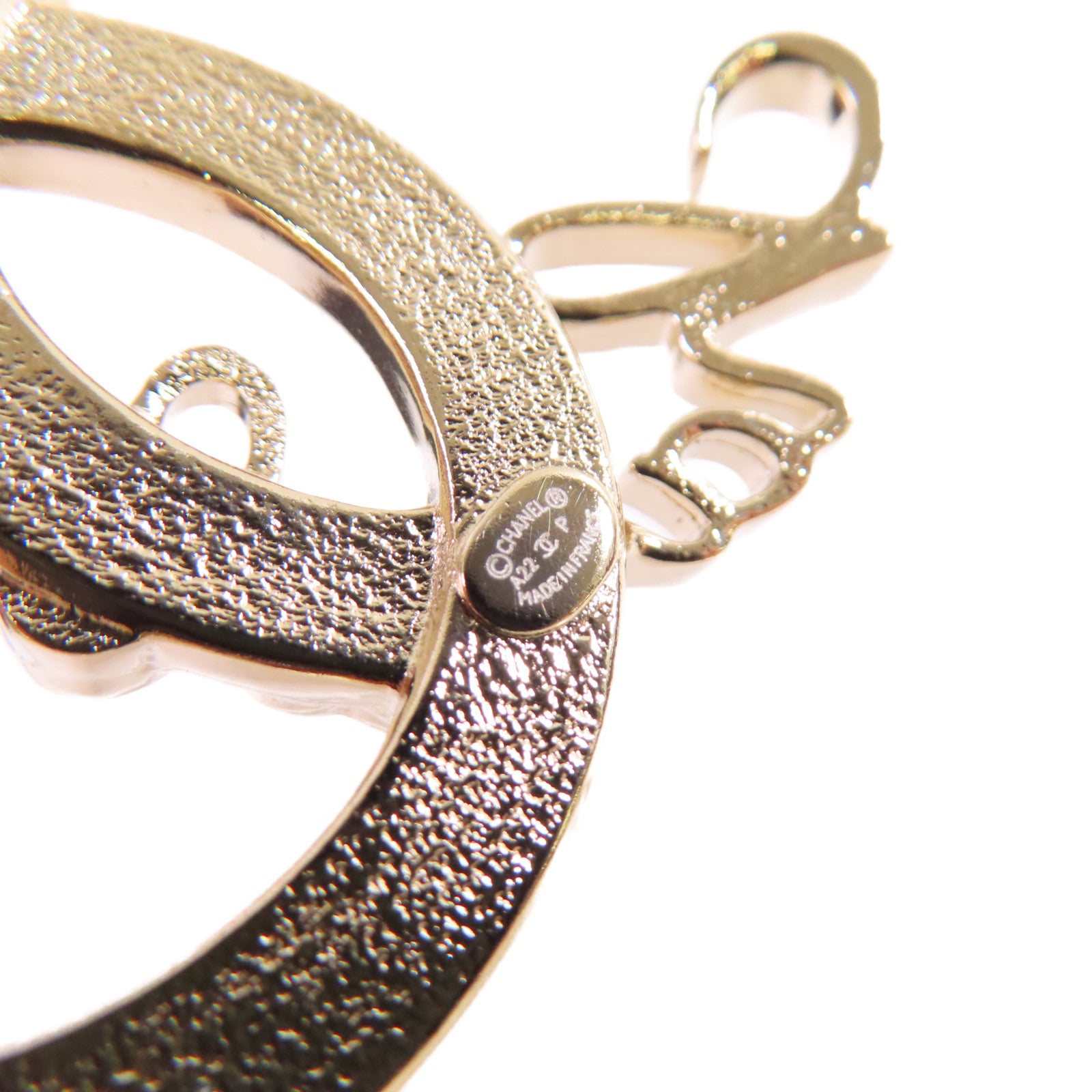 CHANEL 金屬CC Brooch金扣胸針