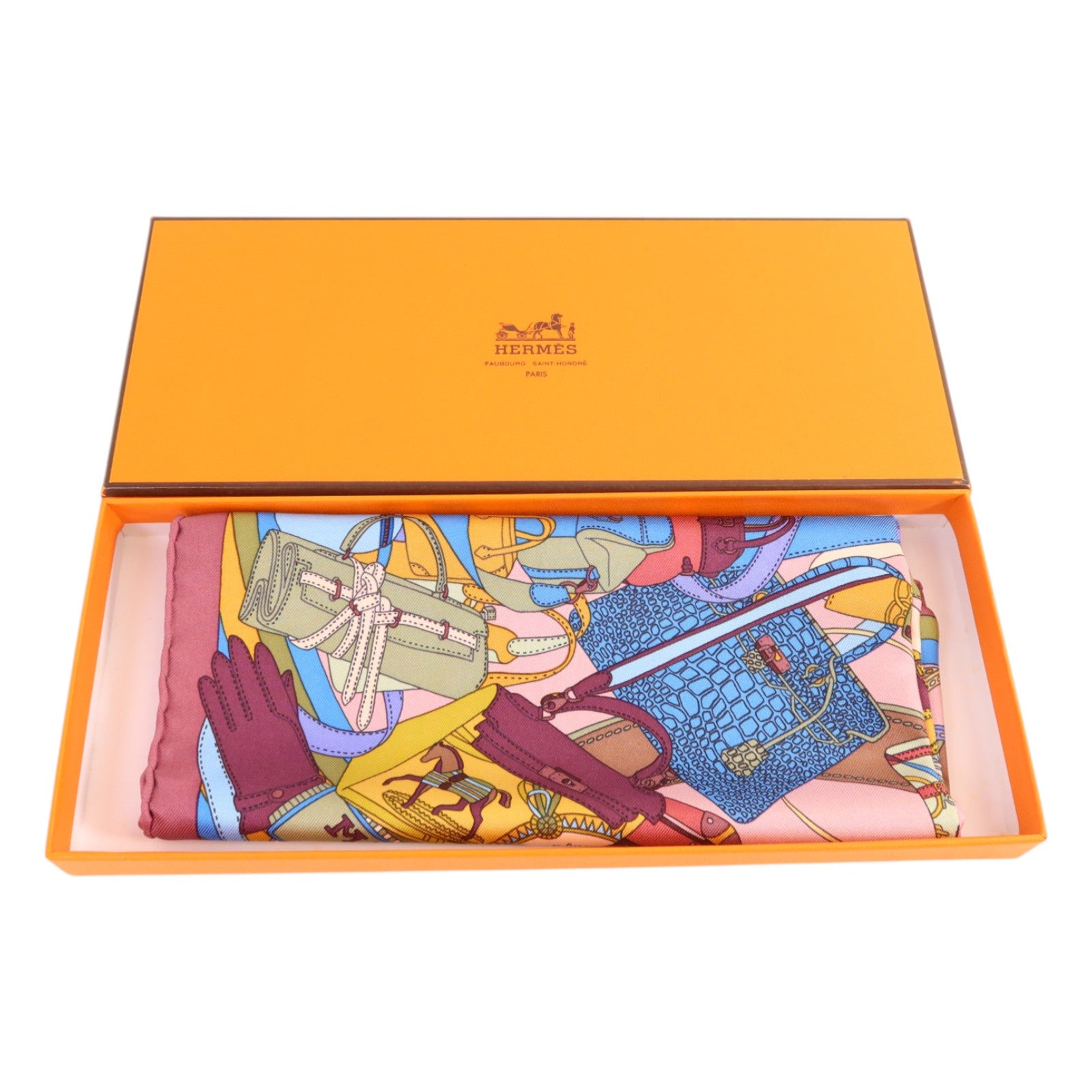 HERMES 絲質Scarf 40x40絲巾