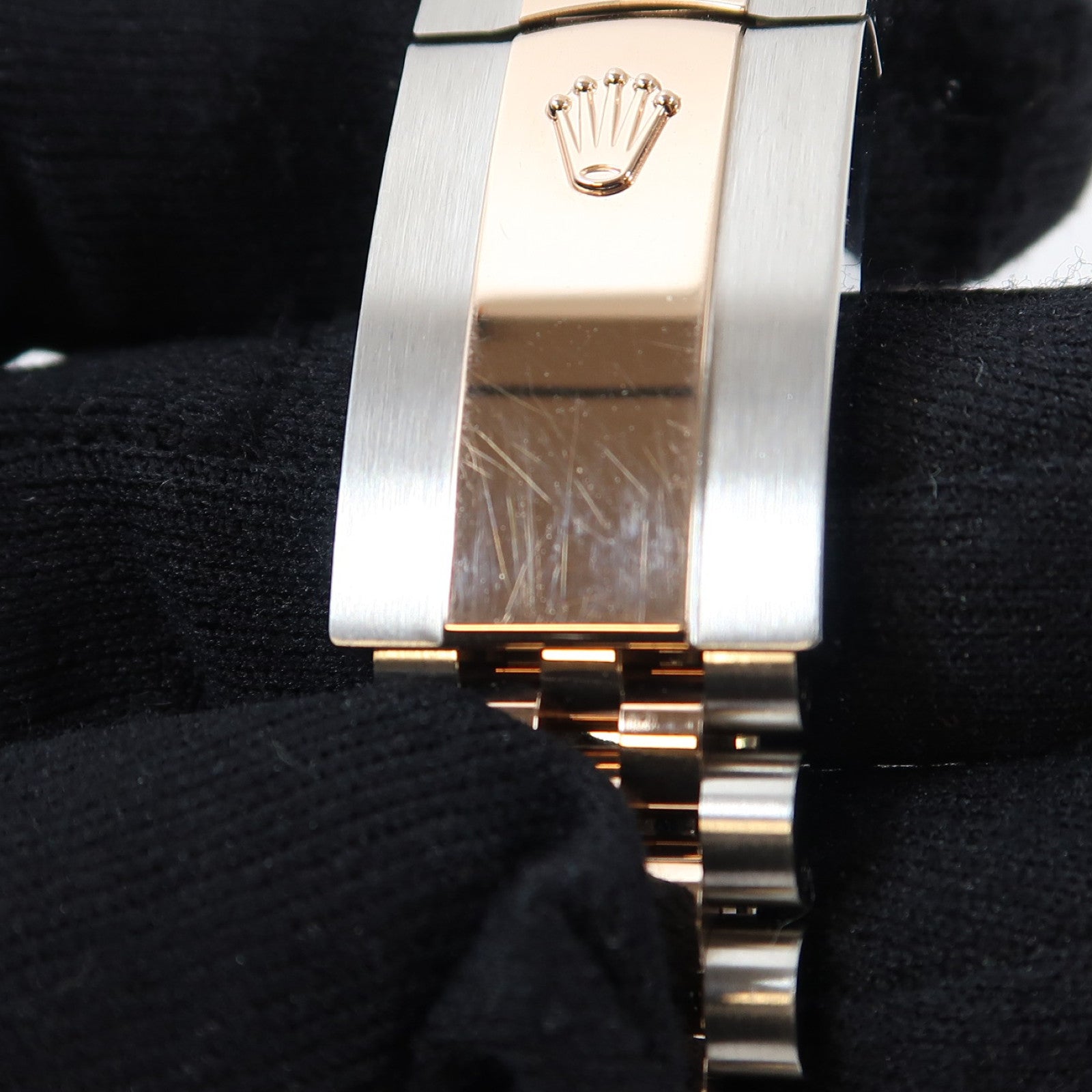 ROLEX Datejust 18K玫瑰金/不鏽鋼手錶自動機芯灰色