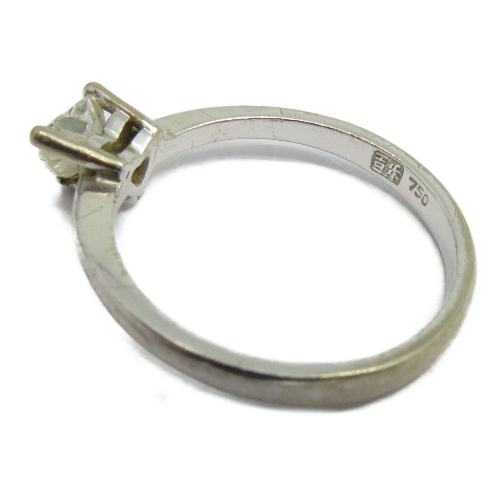 JEWELRY 【激減優惠】18K白金Ring鑽石戒指US#5