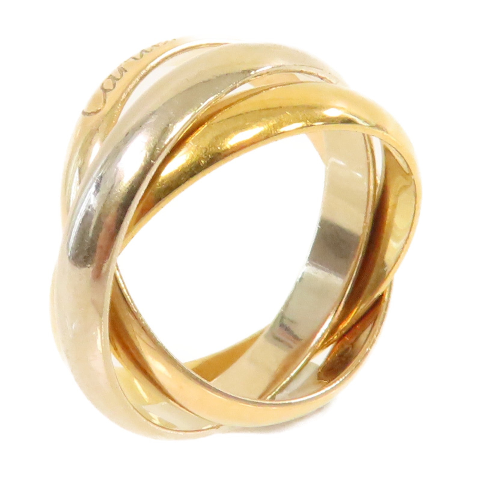 CARTIER **【激減優惠】18K玫瑰金/黃金/白金Trinity Ring戒指#53/US#5.75