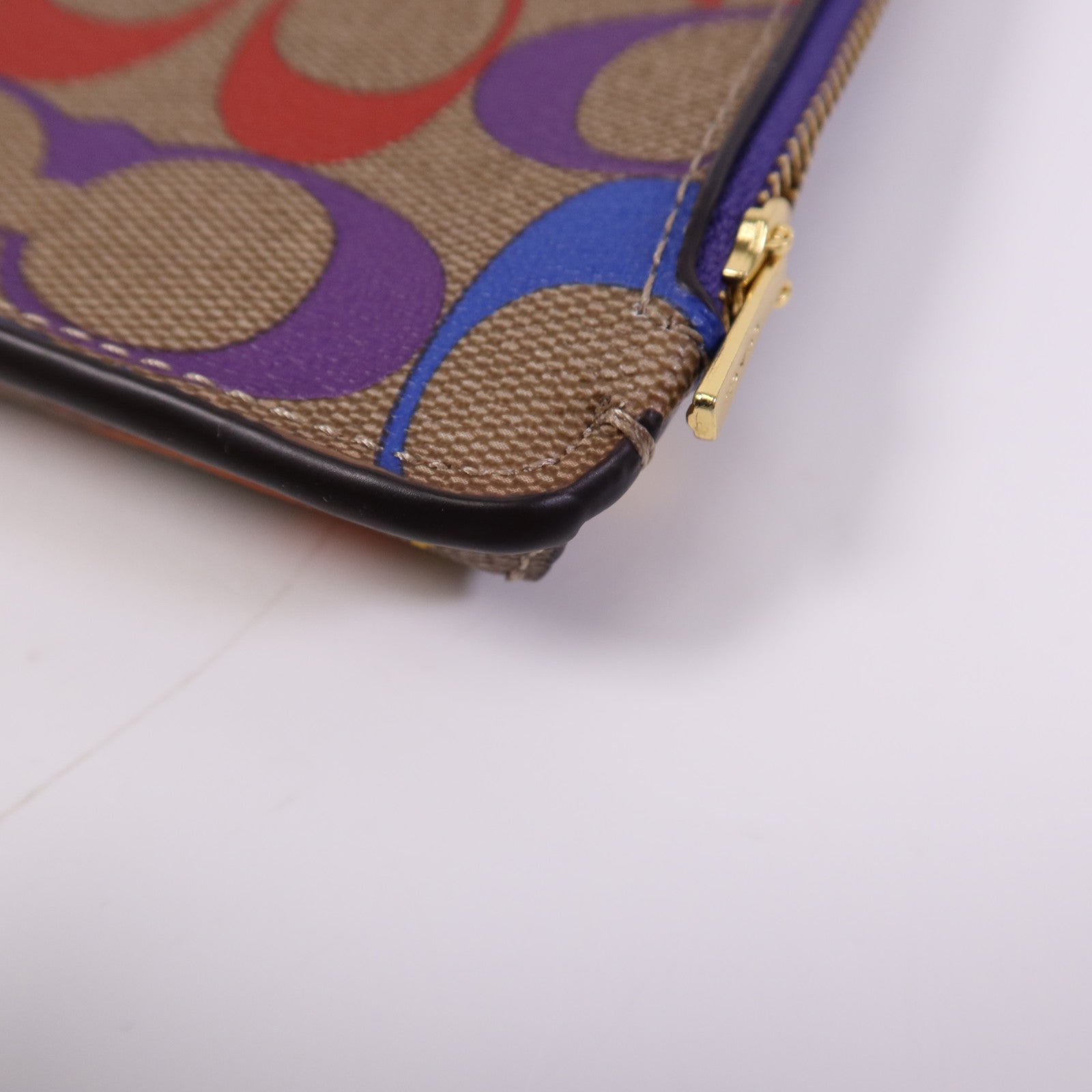 COACH 帆布Phone Case金扣肩背袋