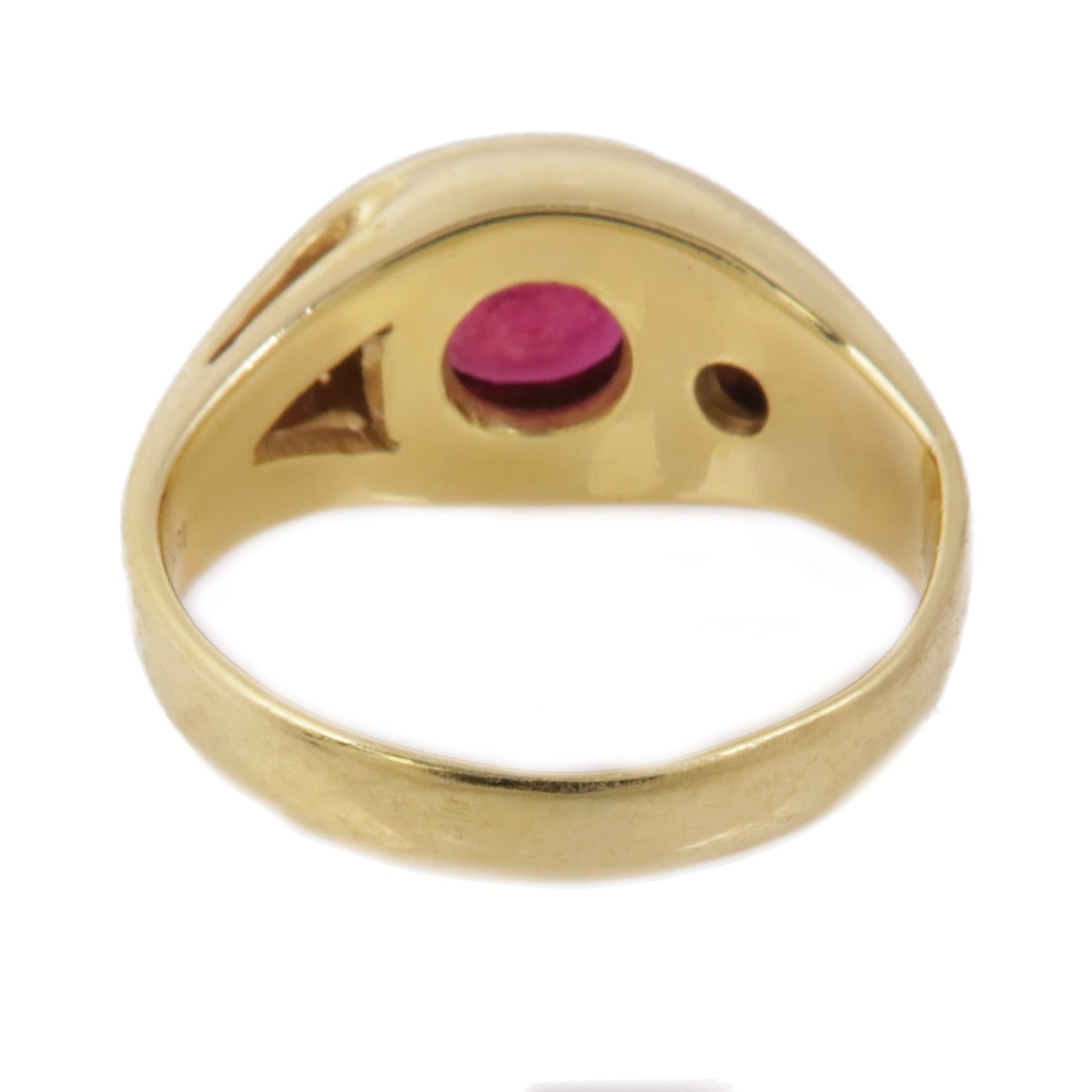 JEWELRY 18K黃金Ruby/Diamond Ring紅寶石/鑽石戒指US#6.75