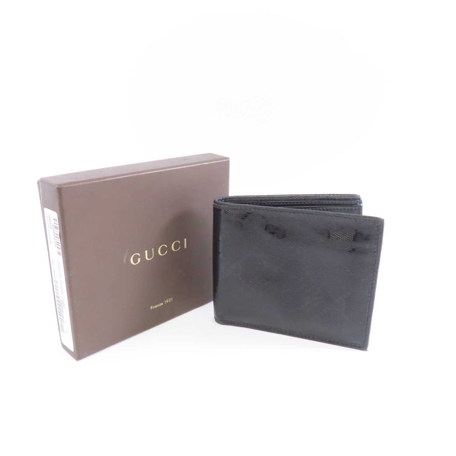 GUCCI 塗層帆布Wallet錢包黑色