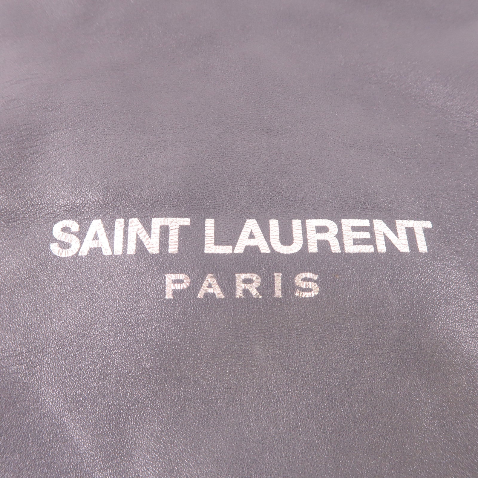 SAINT LAURENT 羊皮皮革Teddy銀扣肩背袋
