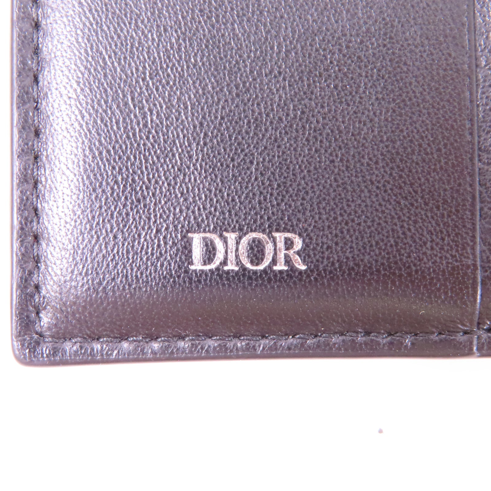 Dior 牛皮皮革Fold Wallet折疊錢包黑色