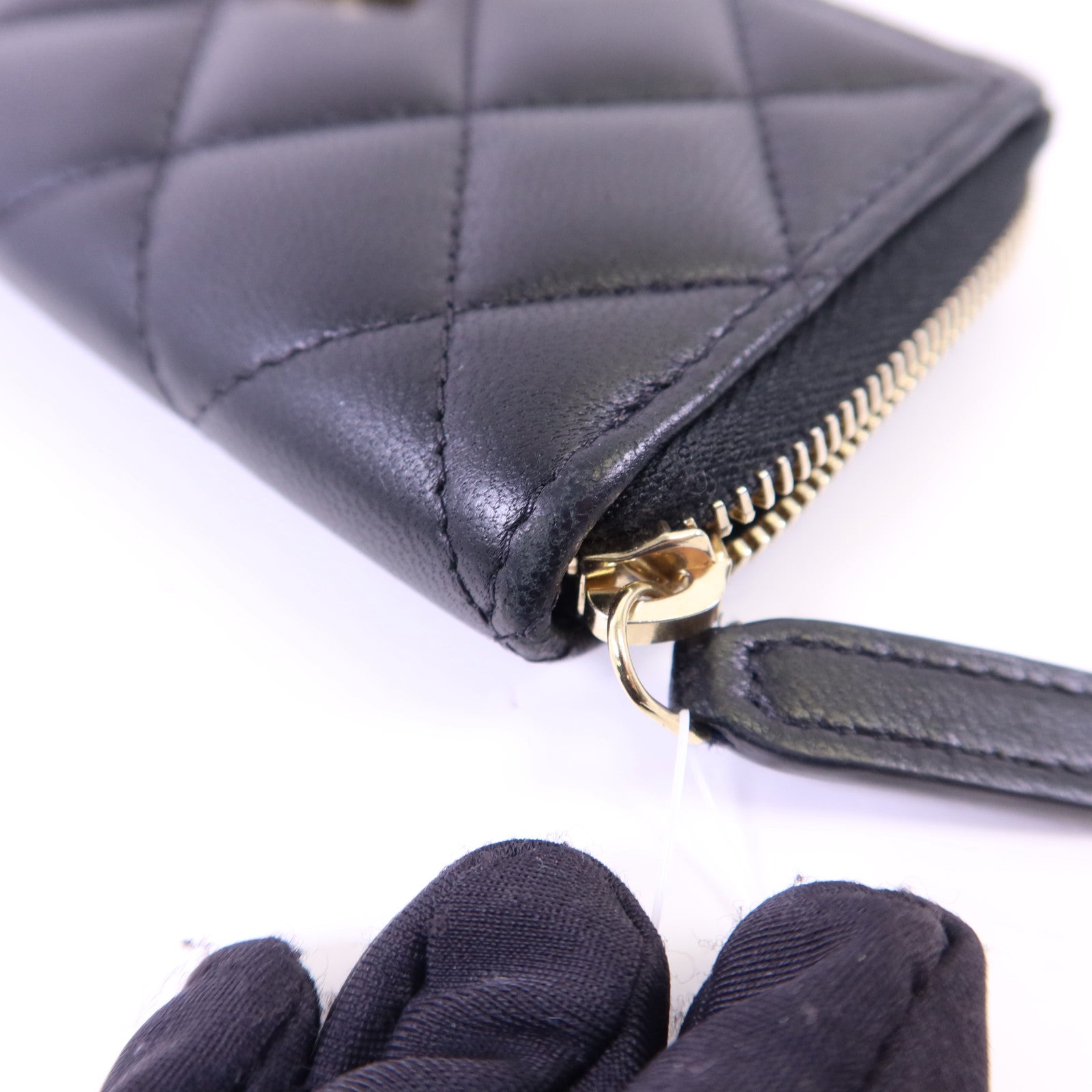 CHANEL 羊皮皮革Card Case金扣卡片套