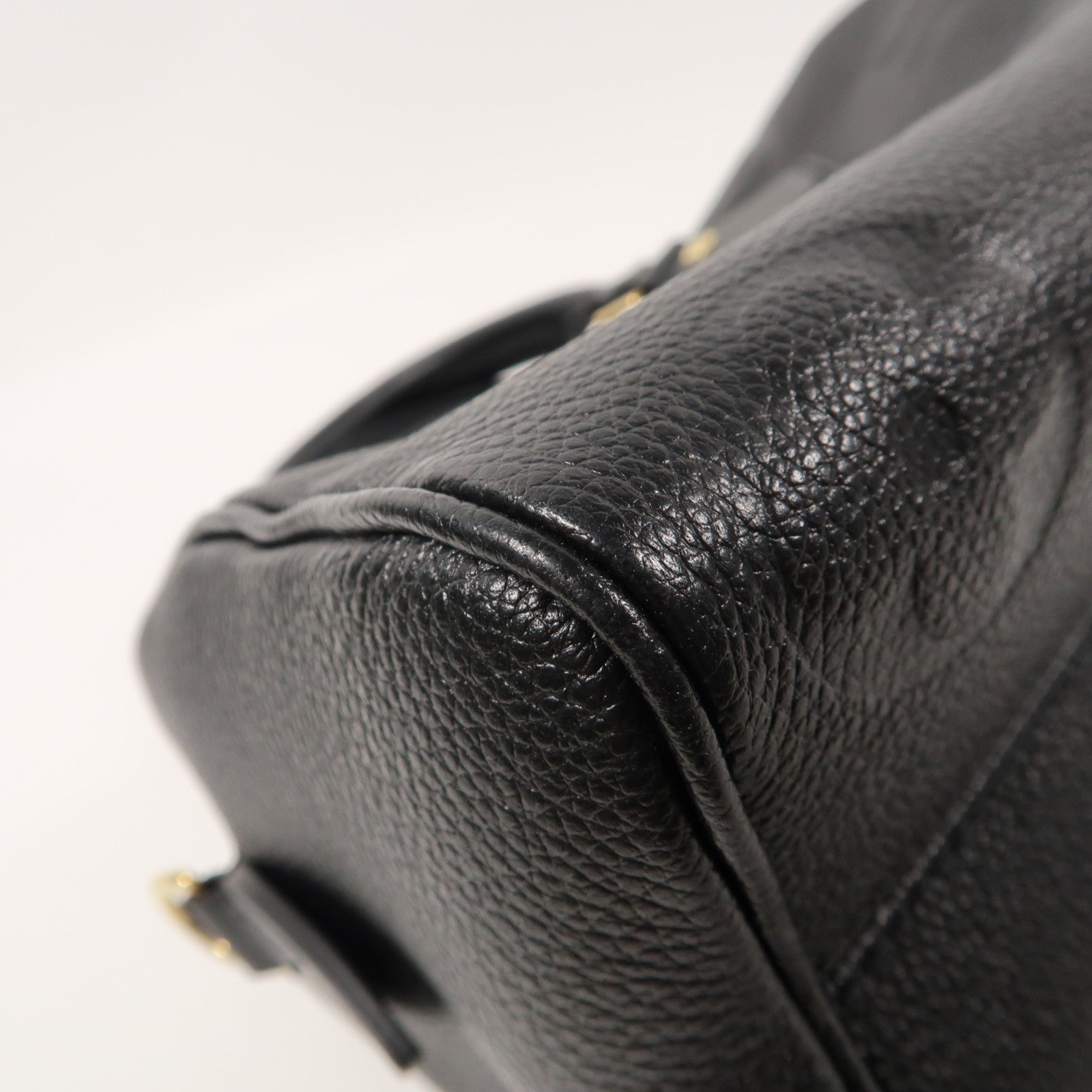 LOUIS VUITTON Monogram Empreinte Speedy Bandouliere 20金扣手挽肩背兩用袋黑色