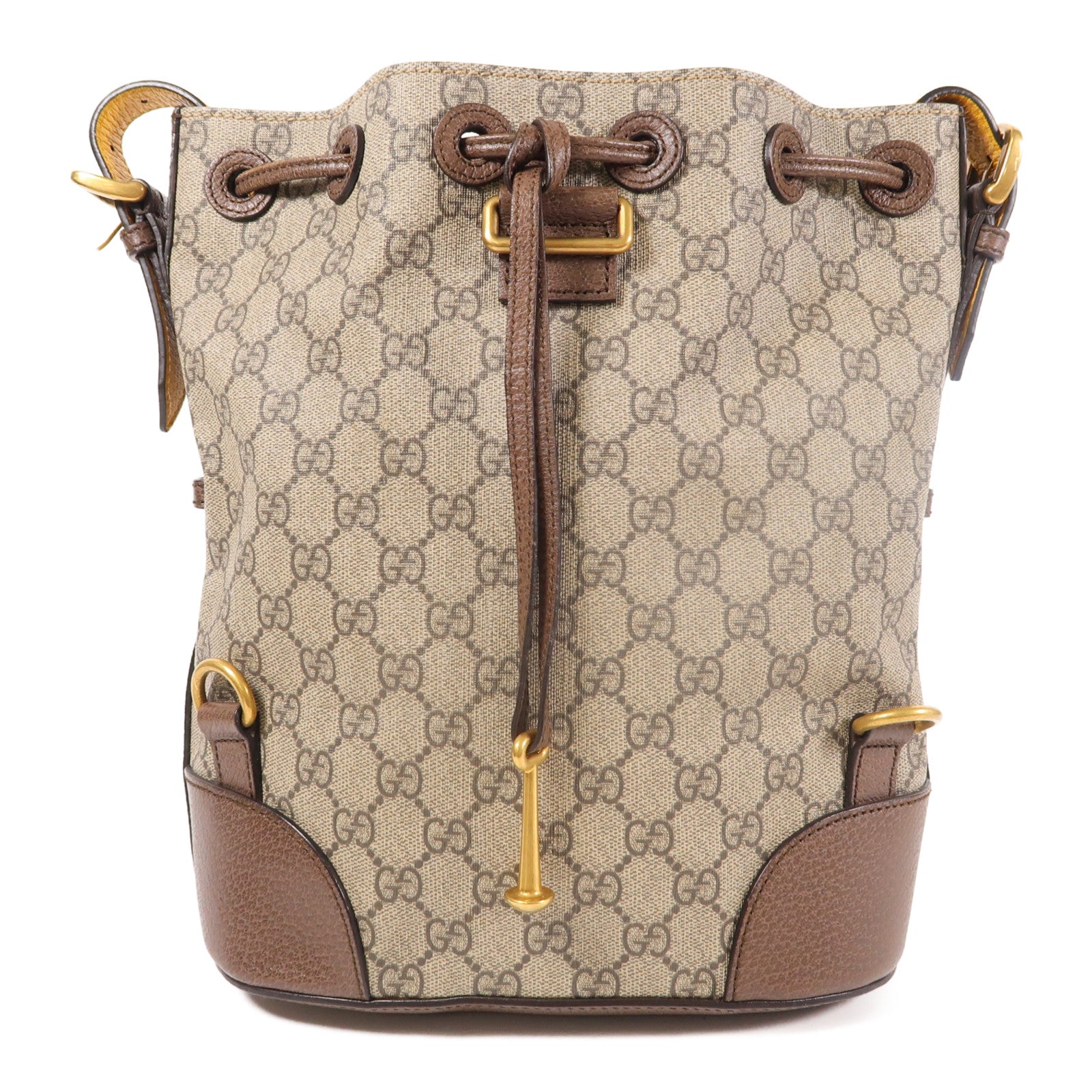 GUCCI 塗層帆布Neo Vintage GG Supreme Backpack金扣肩背兩用袋