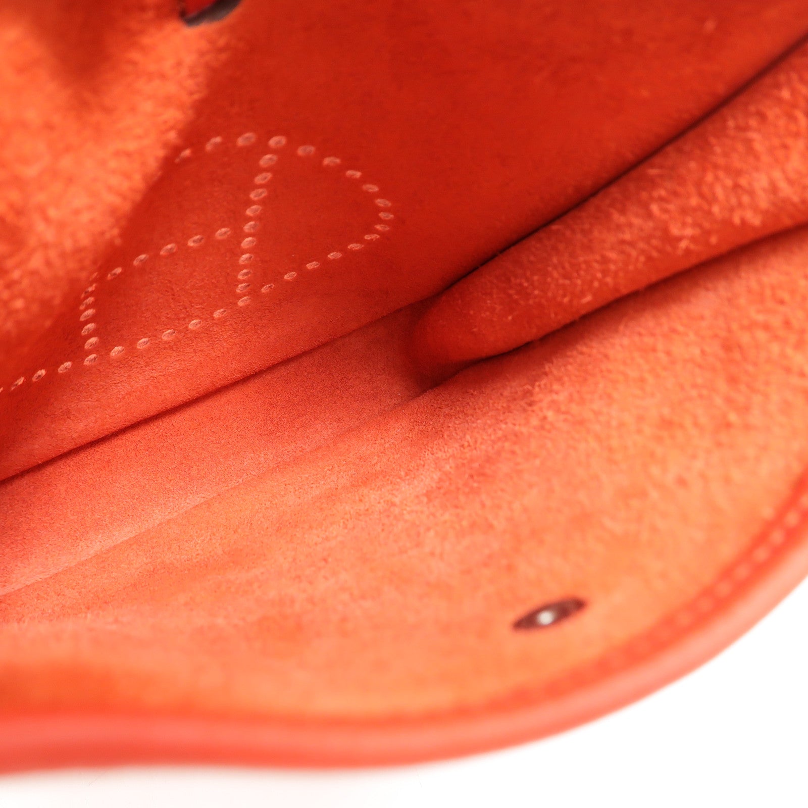HERMES Clemence皮革Evelyne TPM肩背袋Rouge de Coeur