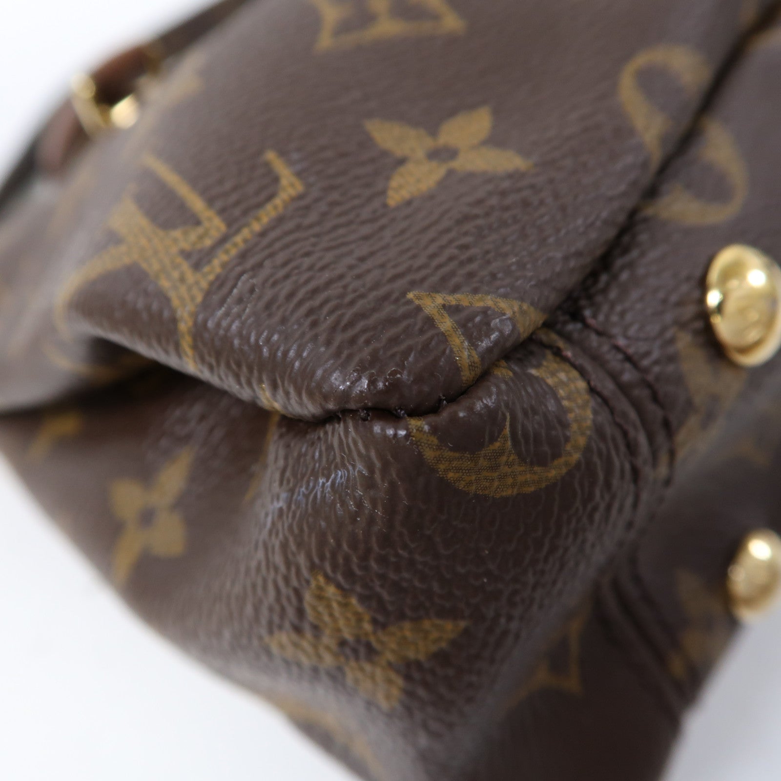 LOUIS VUITTON 【激減優惠】Monogram Pallas BB金扣手挽肩背兩用袋啡色