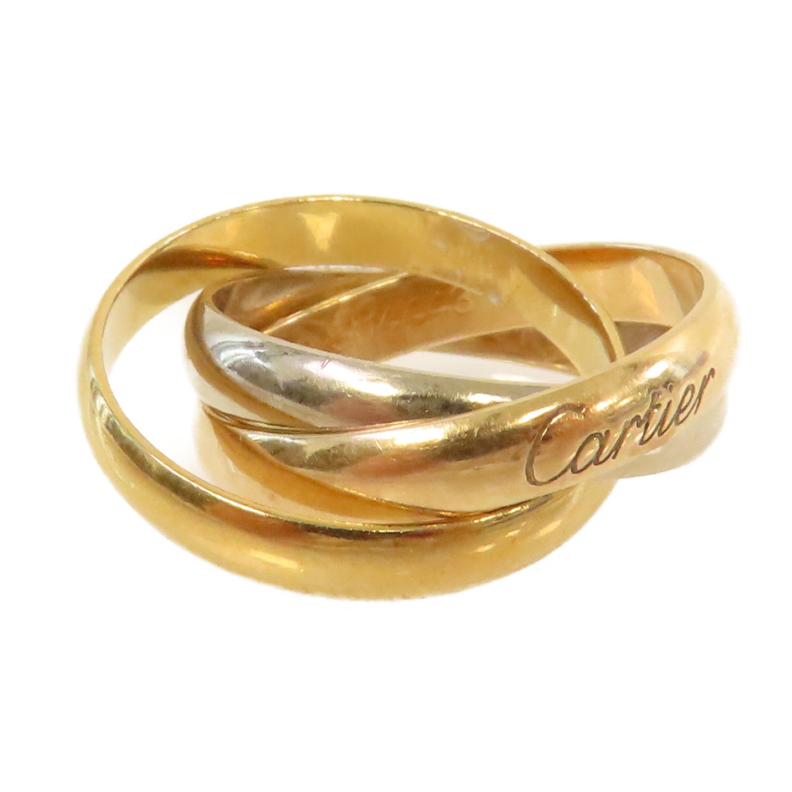 CARTIER **【激減優惠】18K玫瑰金/黃金/白金Trinity Ring戒指#53/US#5.75