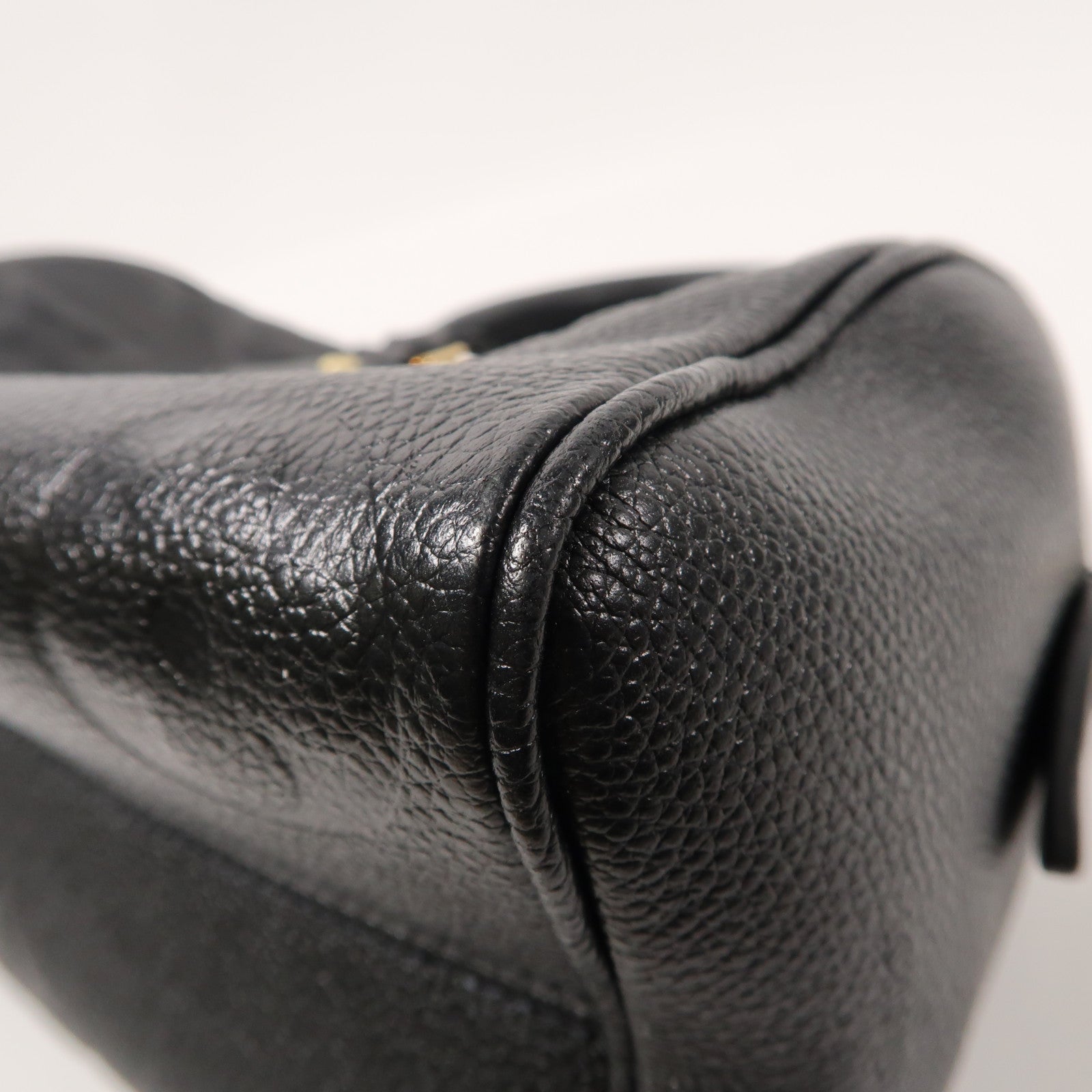 LOUIS VUITTON Monogram Empreinte Speedy Bandouliere 20金扣手挽肩背兩用袋黑色