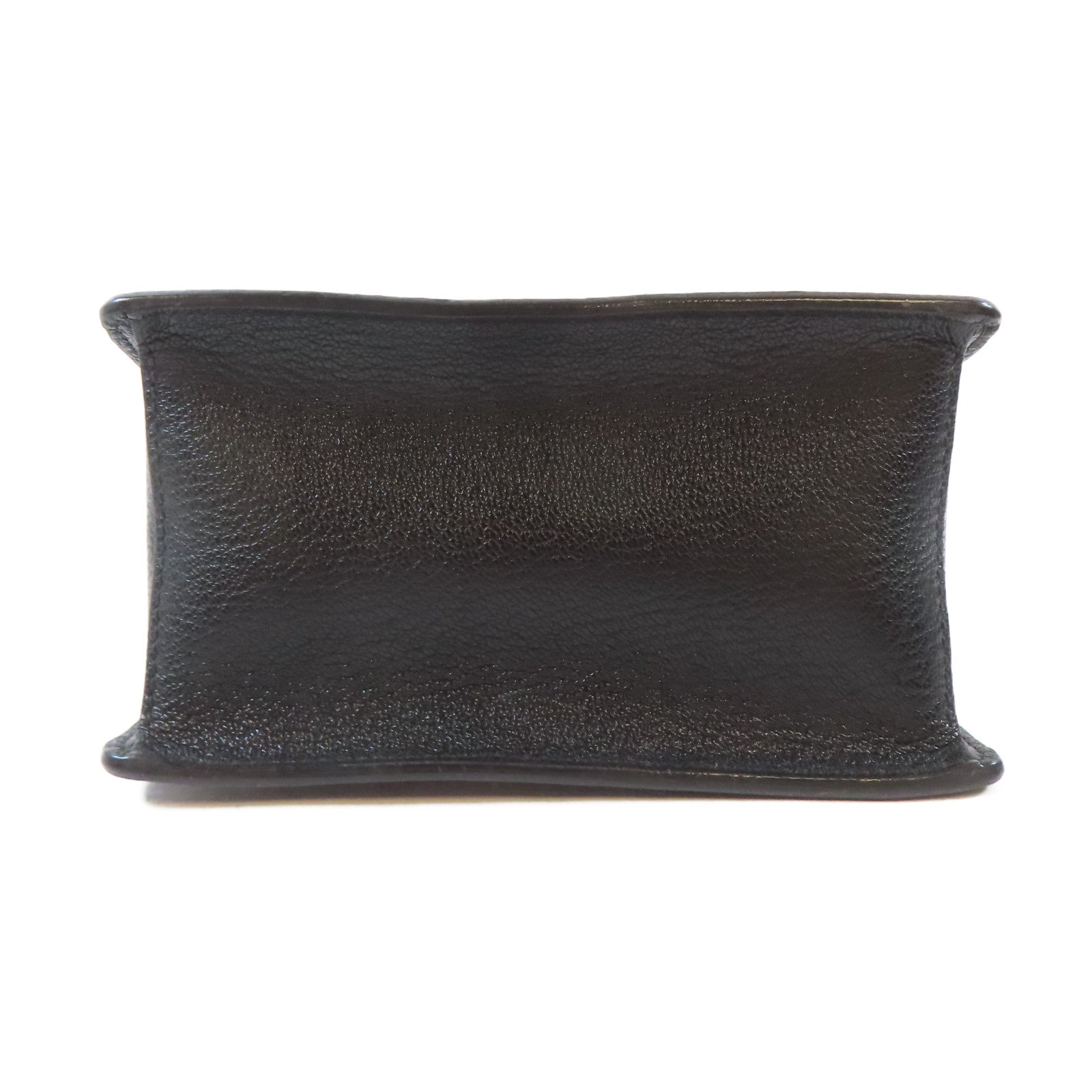 Miu Miu 皮革Top Handle 2 Way Bag金扣手挽肩背兩用袋黑色