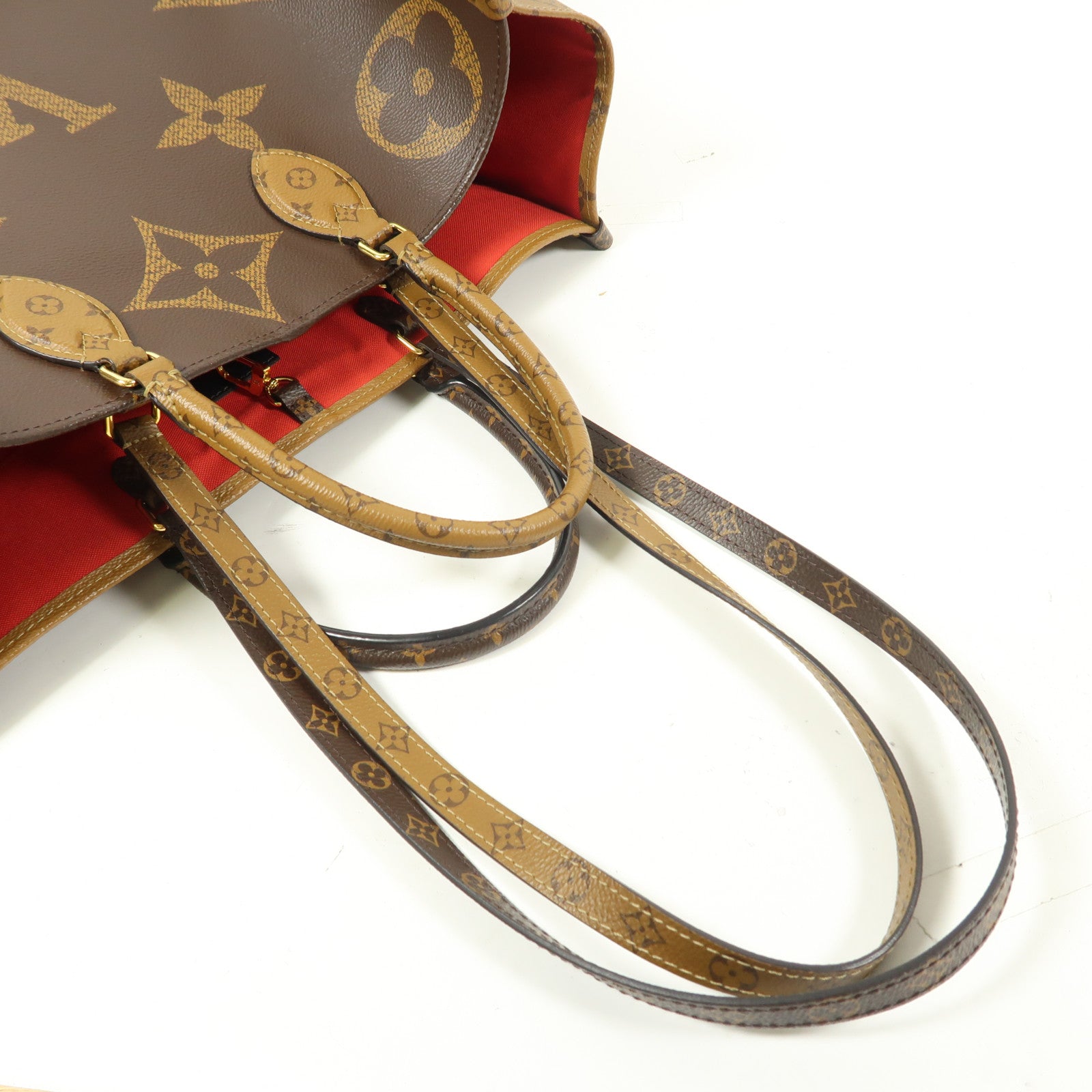 LOUIS VUITTON Monogram Giant OnTheGo GM金扣手挽肩背兩用袋