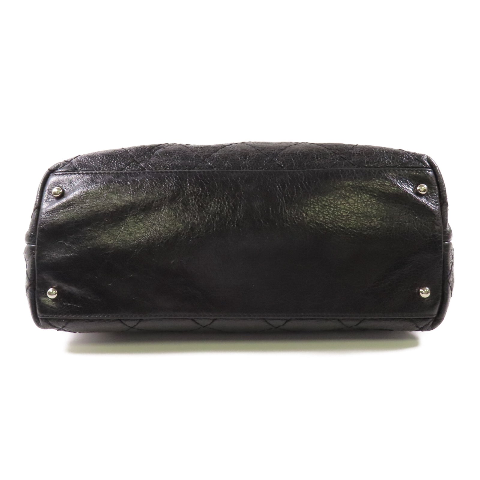 CHANEL 【激減優惠】牛皮皮革Shoulder Bag銀扣肩背袋