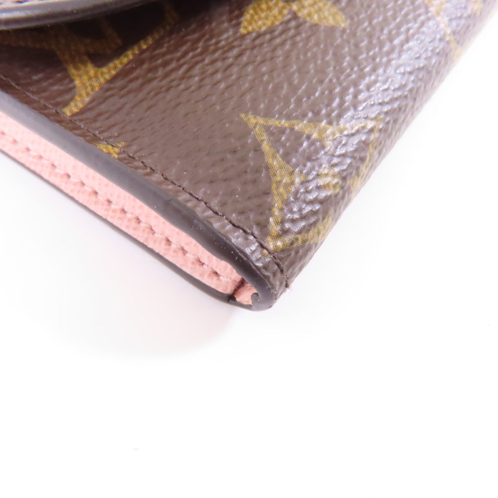 LOUIS VUITTON Monogram Rosalie Coin Purse金扣零錢包啡色/粉紅色