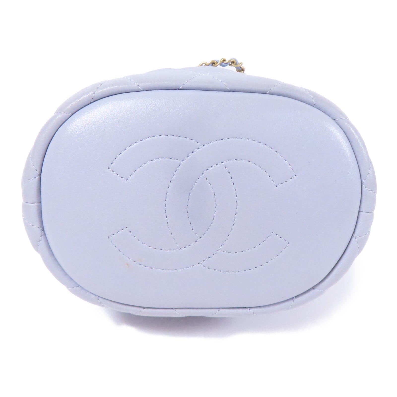 CHANEL 羊皮皮革Chain Shoulder金扣鏈帶肩背袋