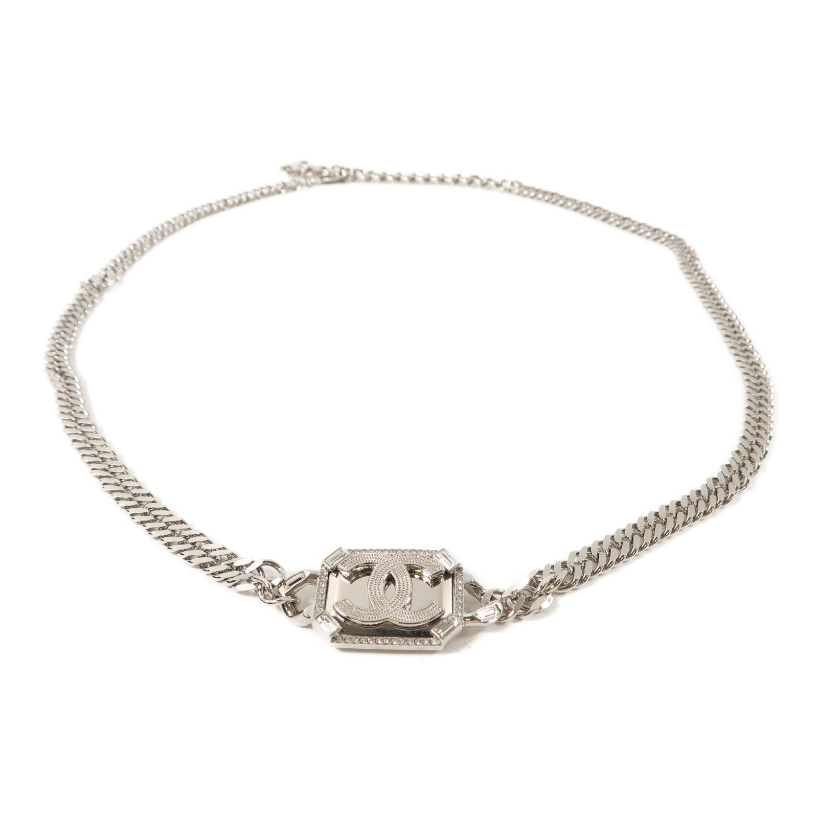 CHANEL 【激減優惠】金屬Waist Chain Belt鏈腰帶銀色