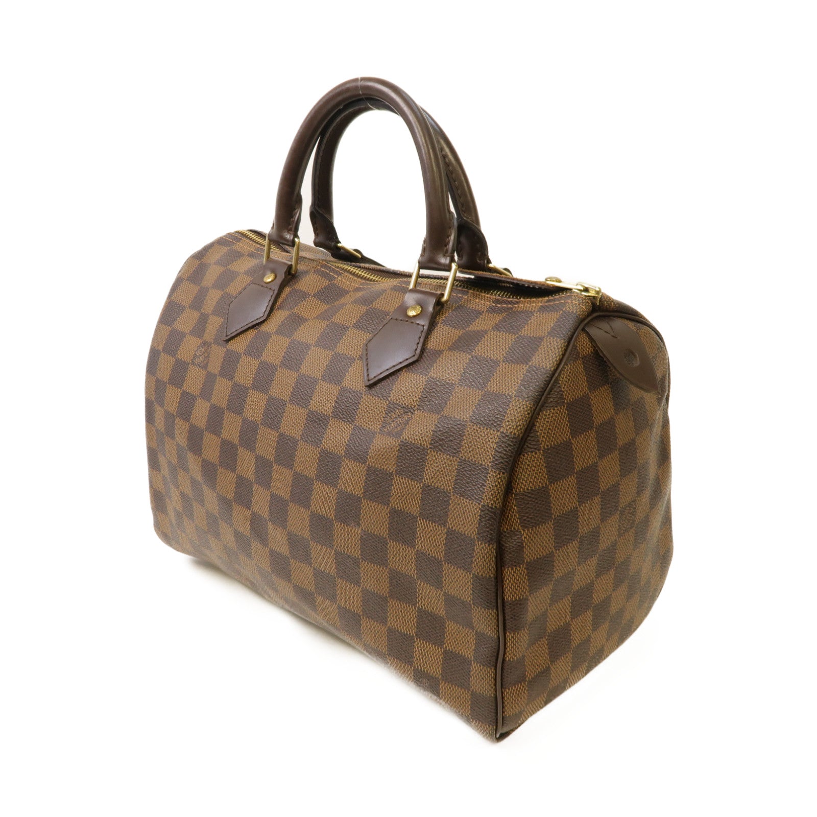 LOUIS VUITTON 【激減優惠】Damier Speedy 30金扣手挽袋啡色