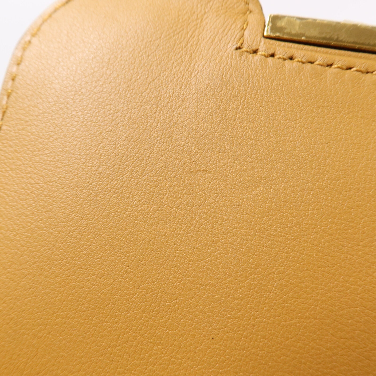 HERMES Chevre皮革Geta肩背袋Caramel