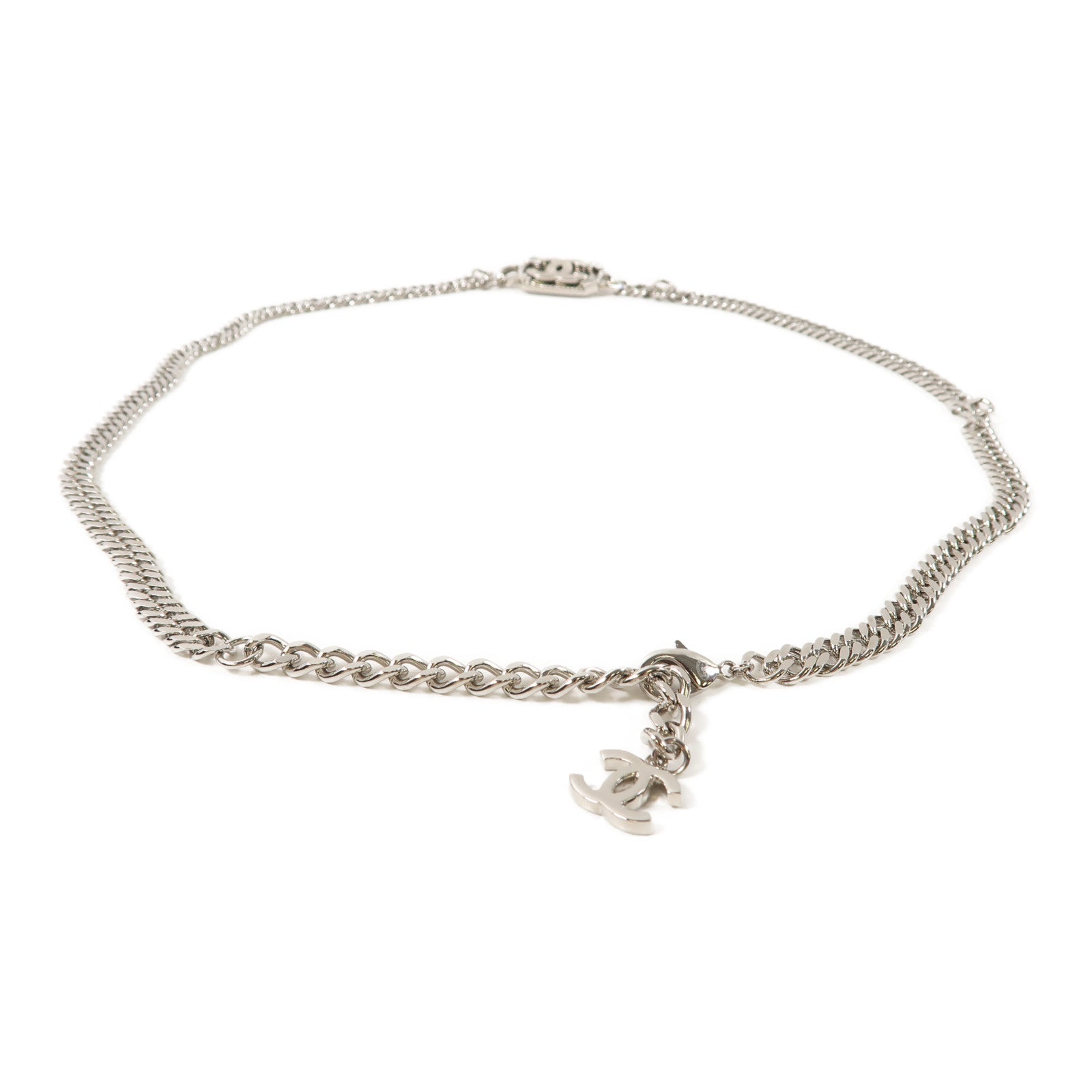 CHANEL 【激減優惠】金屬Waist Chain Belt鏈腰帶銀色