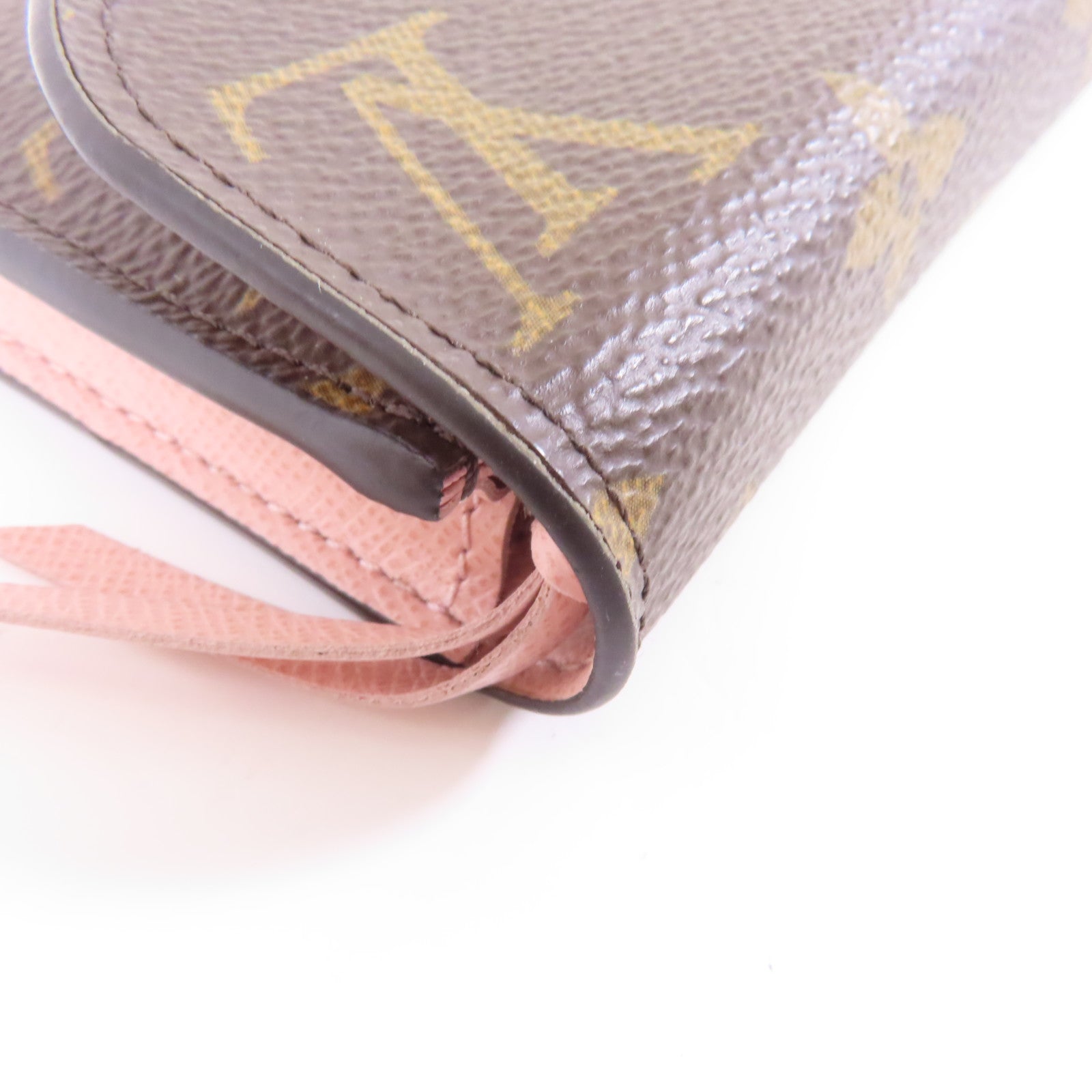 LOUIS VUITTON Monogram Rosalie Coin Purse金扣零錢包啡色/粉紅色