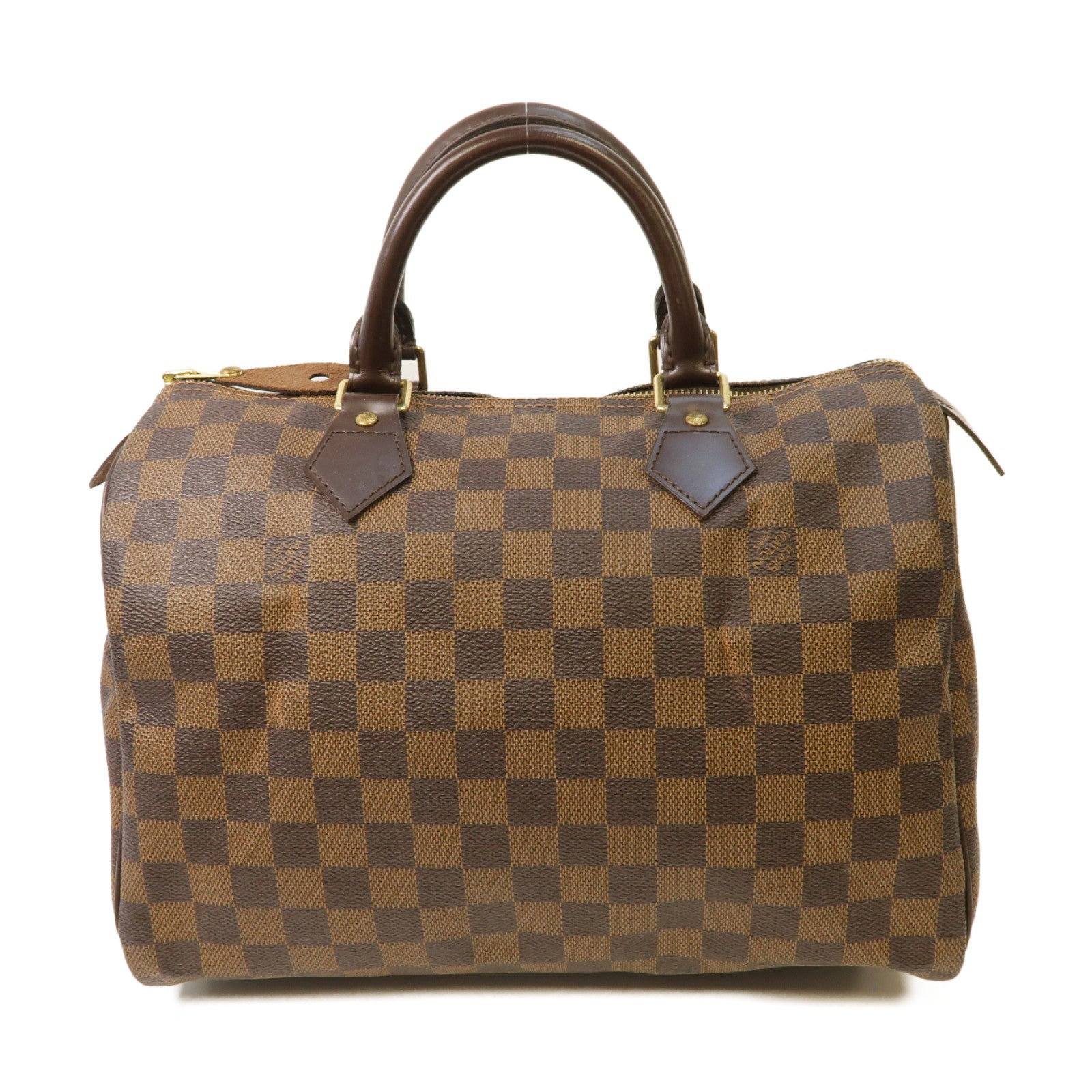 LOUIS VUITTON 【激減優惠】Damier Speedy 30金扣手挽袋啡色