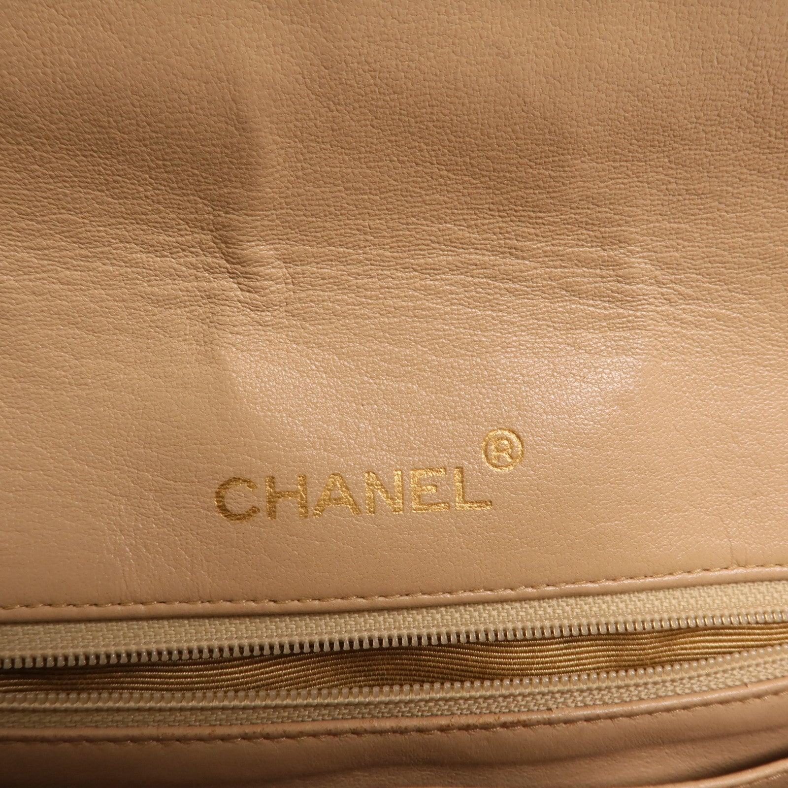 CHANEL 羊皮皮革Chain Shoulder金扣鏈帶肩背袋