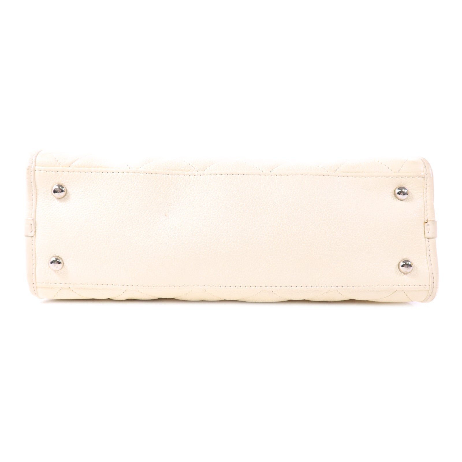 CHANEL 牛皮皮革Chain Shoulder銀扣鏈帶肩背袋