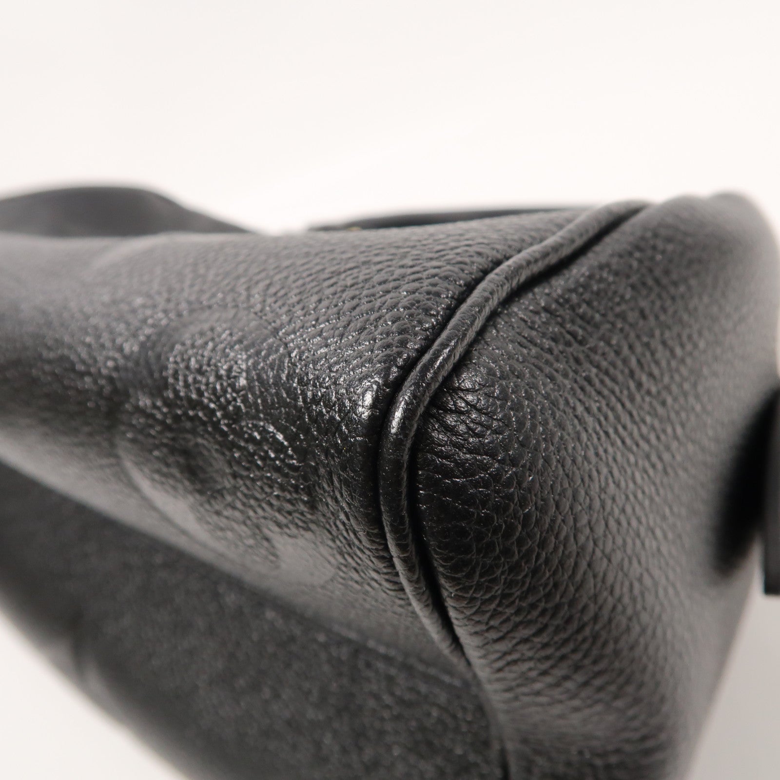 LOUIS VUITTON Monogram Empreinte Speedy Bandouliere 20金扣手挽肩背兩用袋黑色