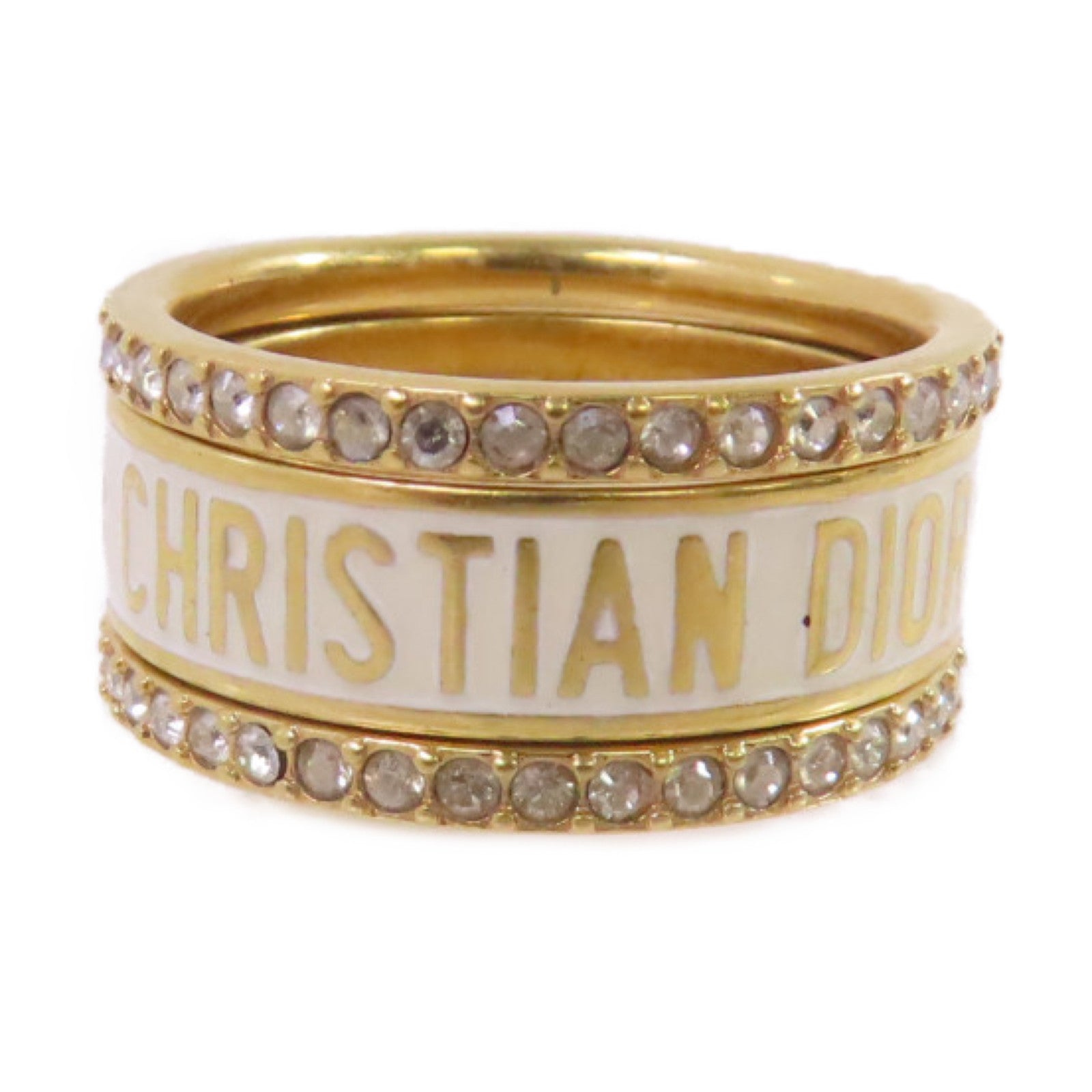 Dior 金屬Triple Ring戒指US#6.75