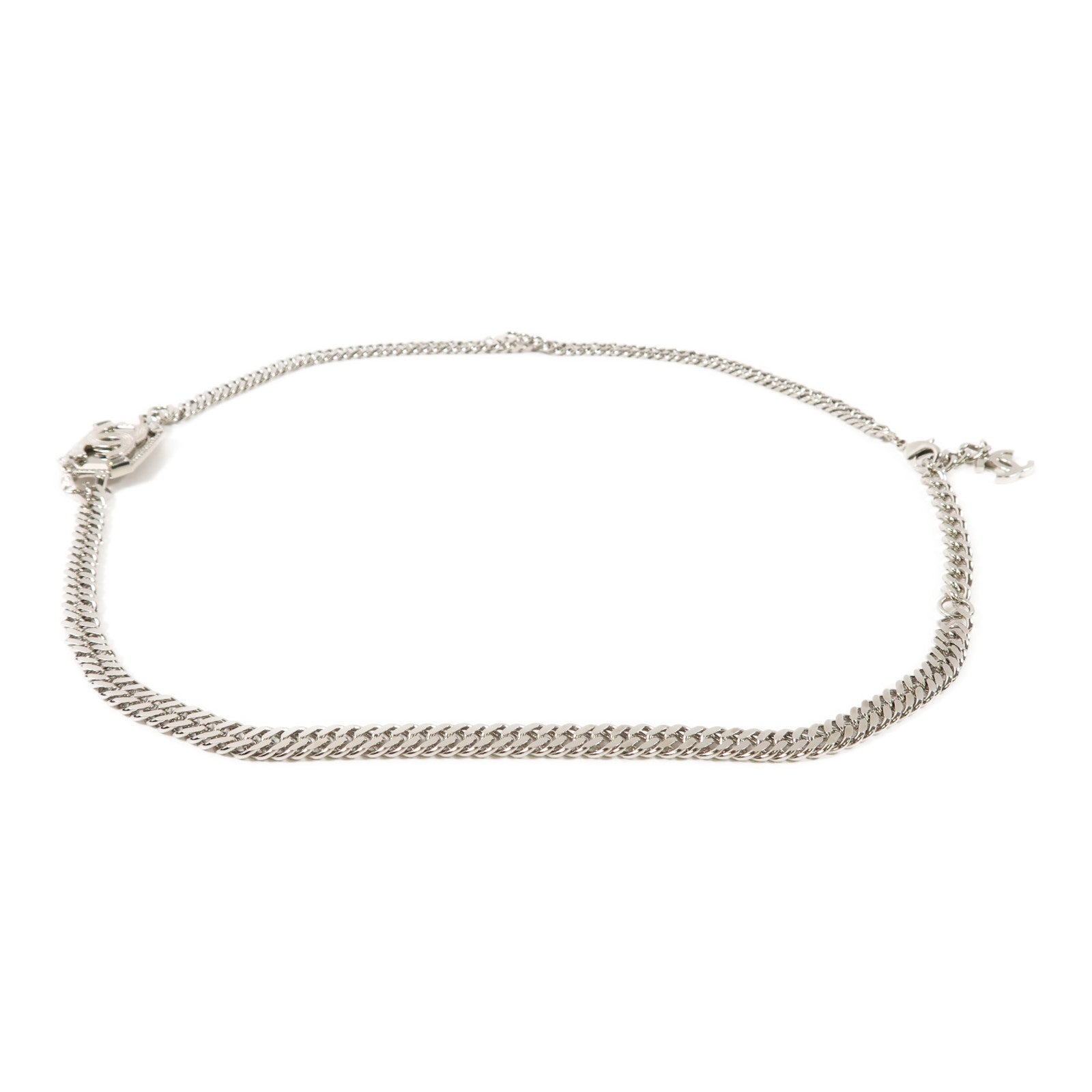 CHANEL 【激減優惠】金屬Waist Chain Belt鏈腰帶銀色
