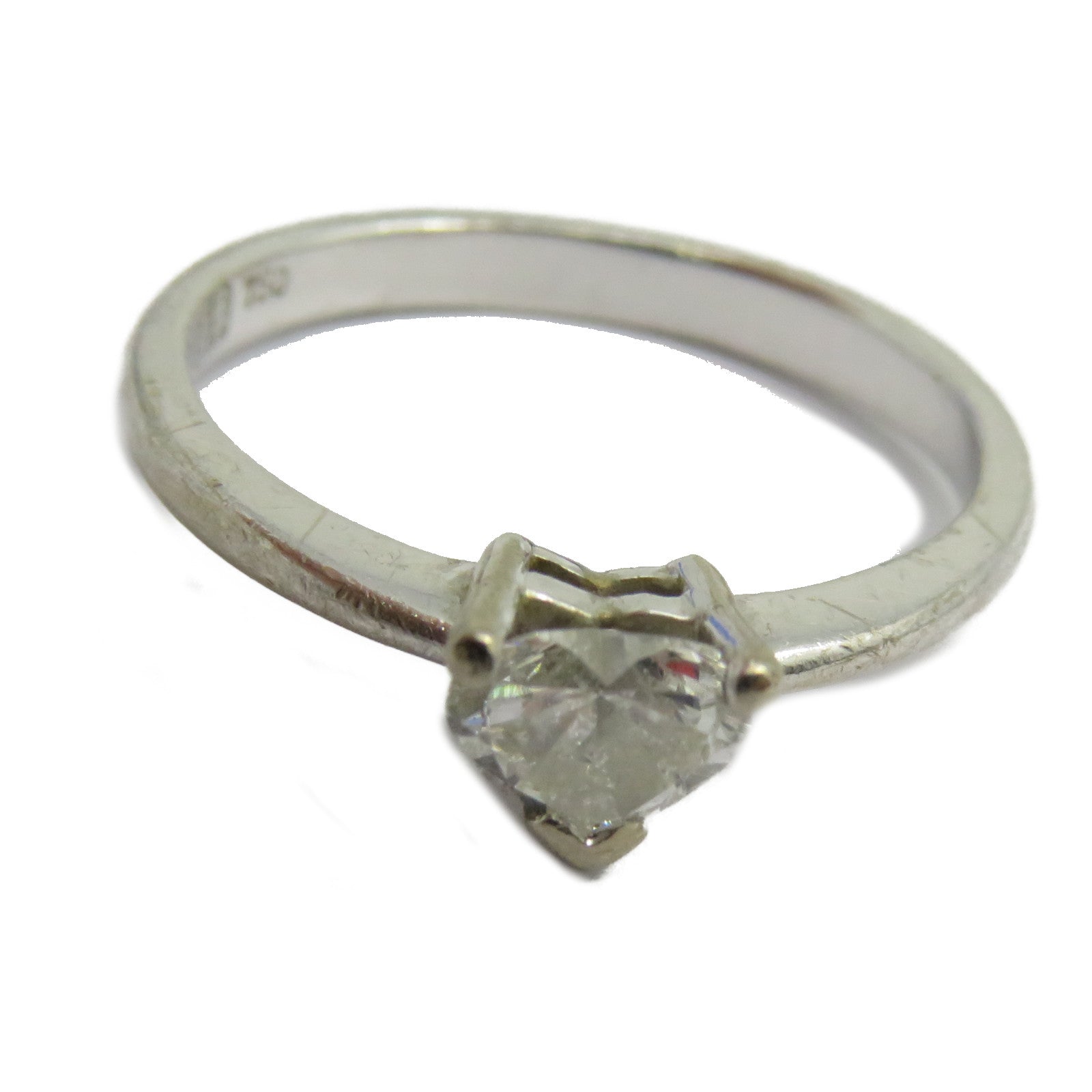 JEWELRY 【激減優惠】18K白金Ring鑽石戒指US#5