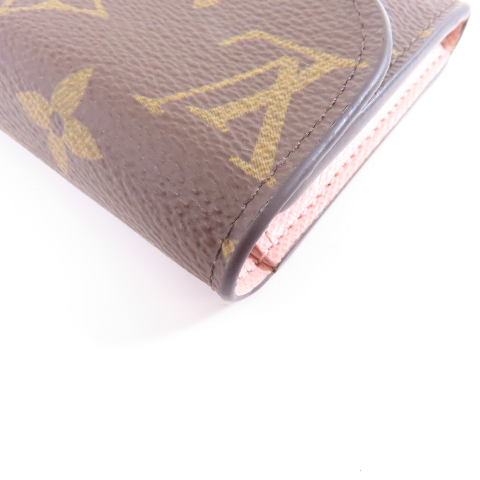 LOUIS VUITTON Monogram Rosalie Coin Purse金扣零錢包啡色/粉紅色